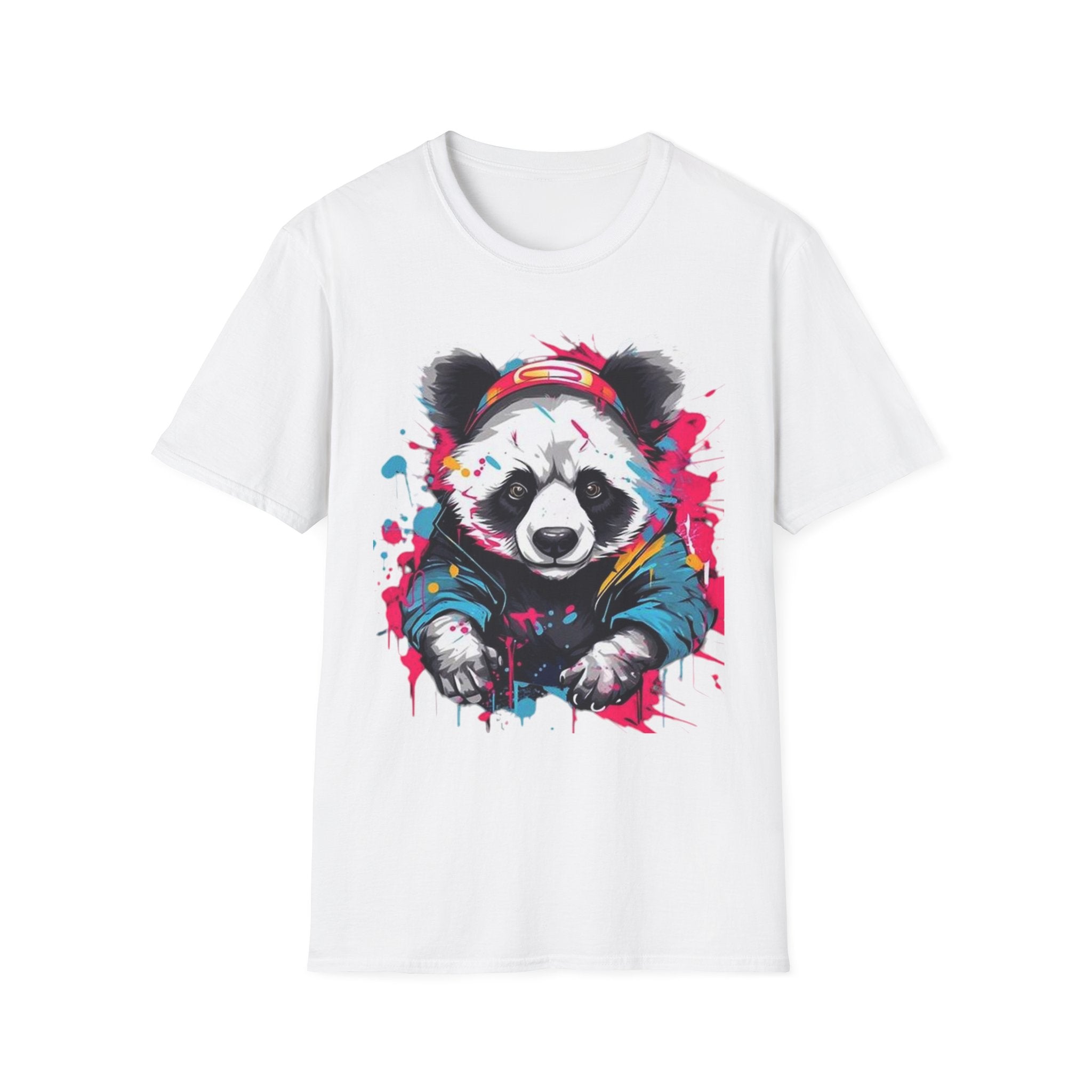 Colorful Panda Graphic Unisex T-Shirt | Cute Animal Tee for Casual Wear, Gifts, Eco-Friendly Fashion, Birthday Party