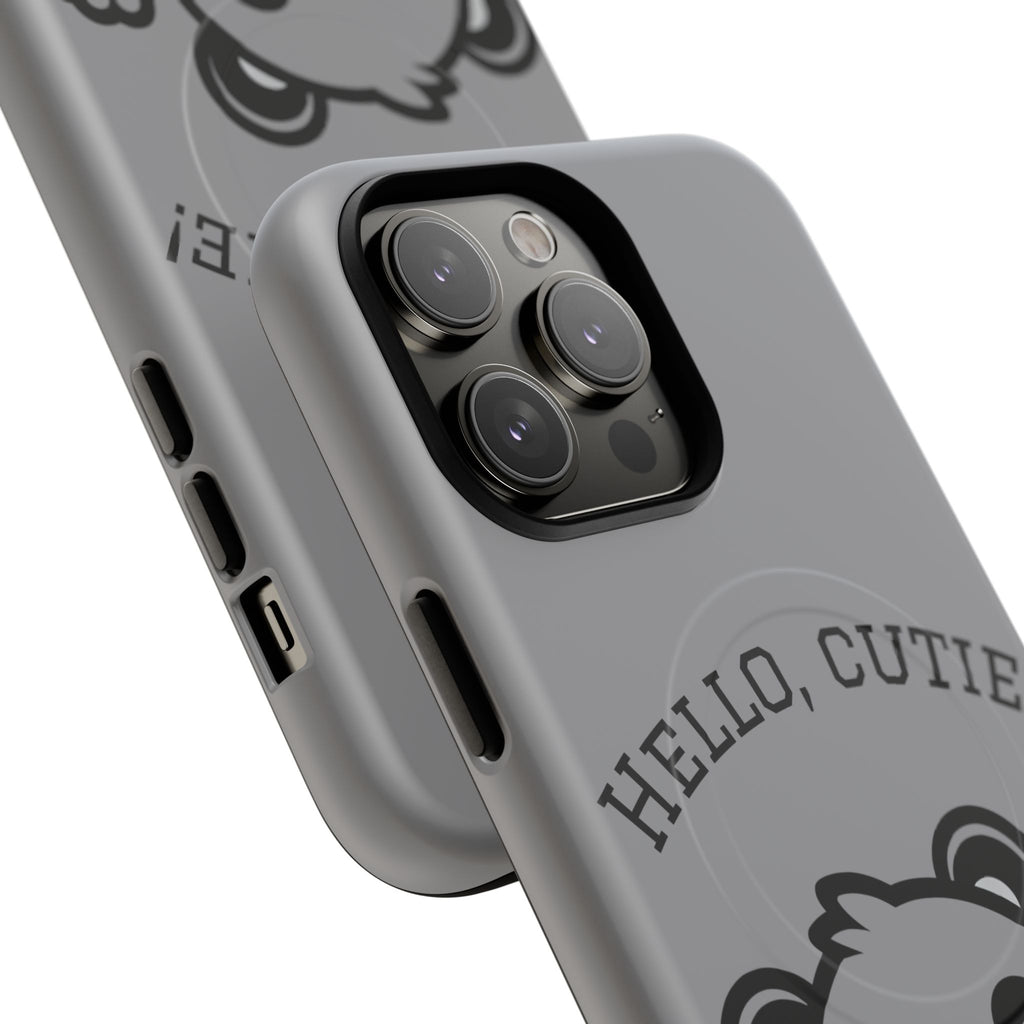 Cute Panda Phone Case, Tough Magnetic Cases for iPhone, Hello Cutie Design, Fun Gift for Kids, Unique Tech Accessories