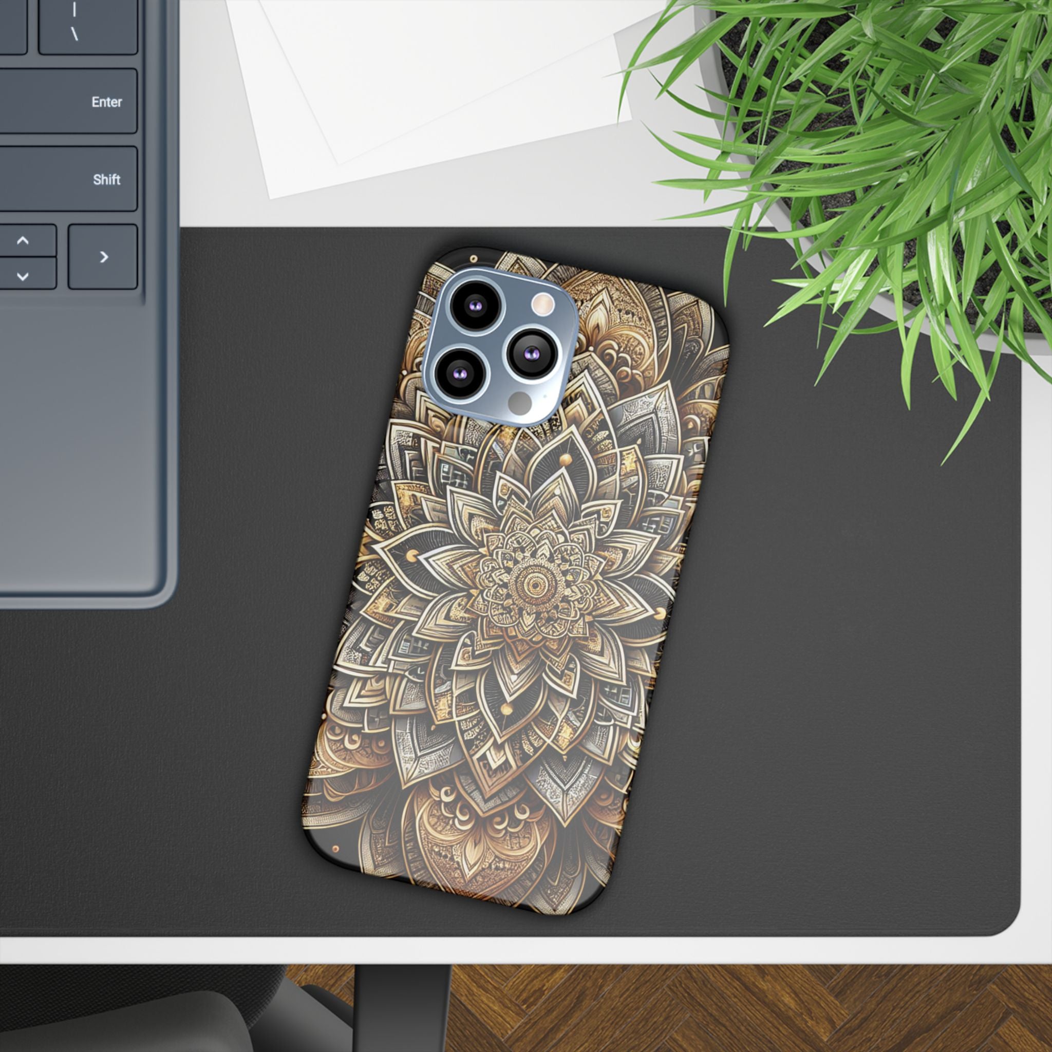 Ornate Mandala Phone Case | Boho Slim Cases for iPhone | Unique Art Gifts | Trendy Phone Accessories | Ideal for Her | Birthday & Holidays