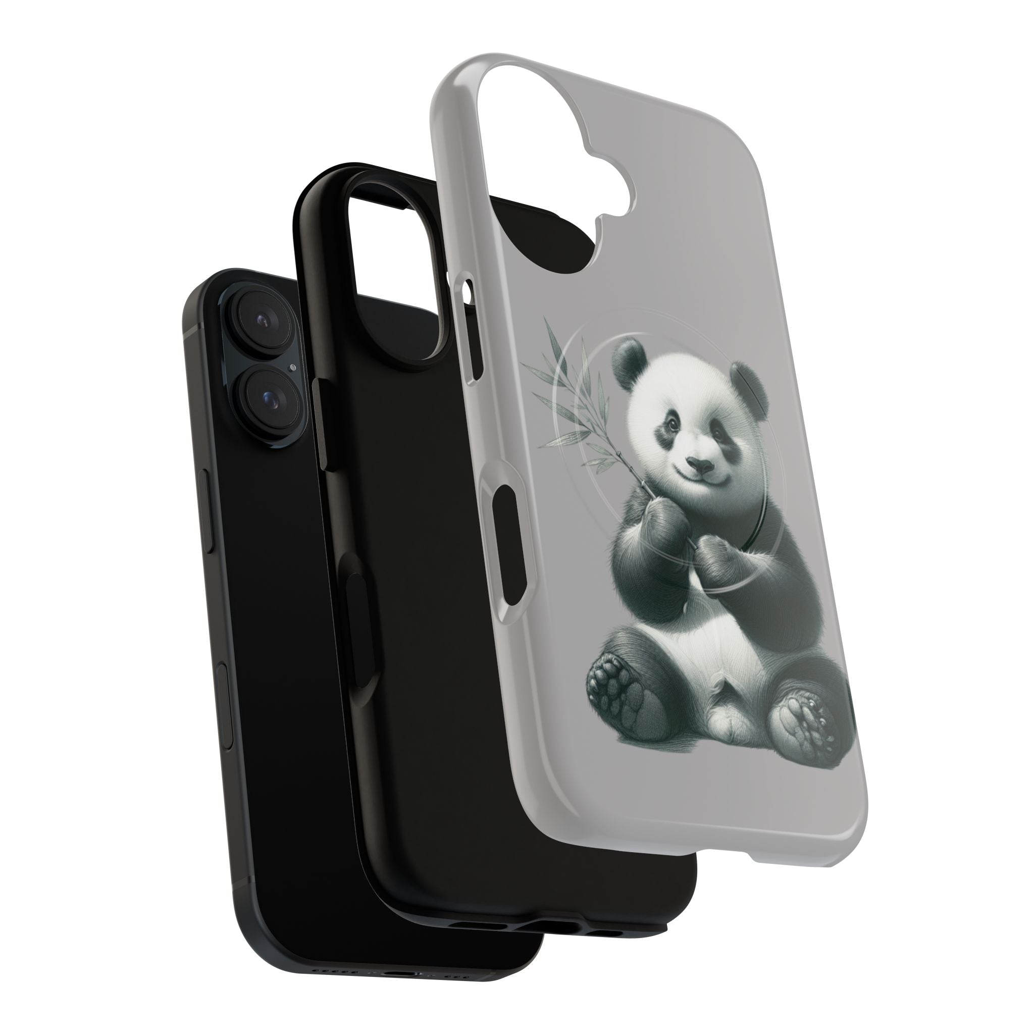 Cute Panda Magnetic Phone Case, Durable Phone Cover, Gift for Animal Lovers, Cute Phone Accessory, Stylish Protection Case