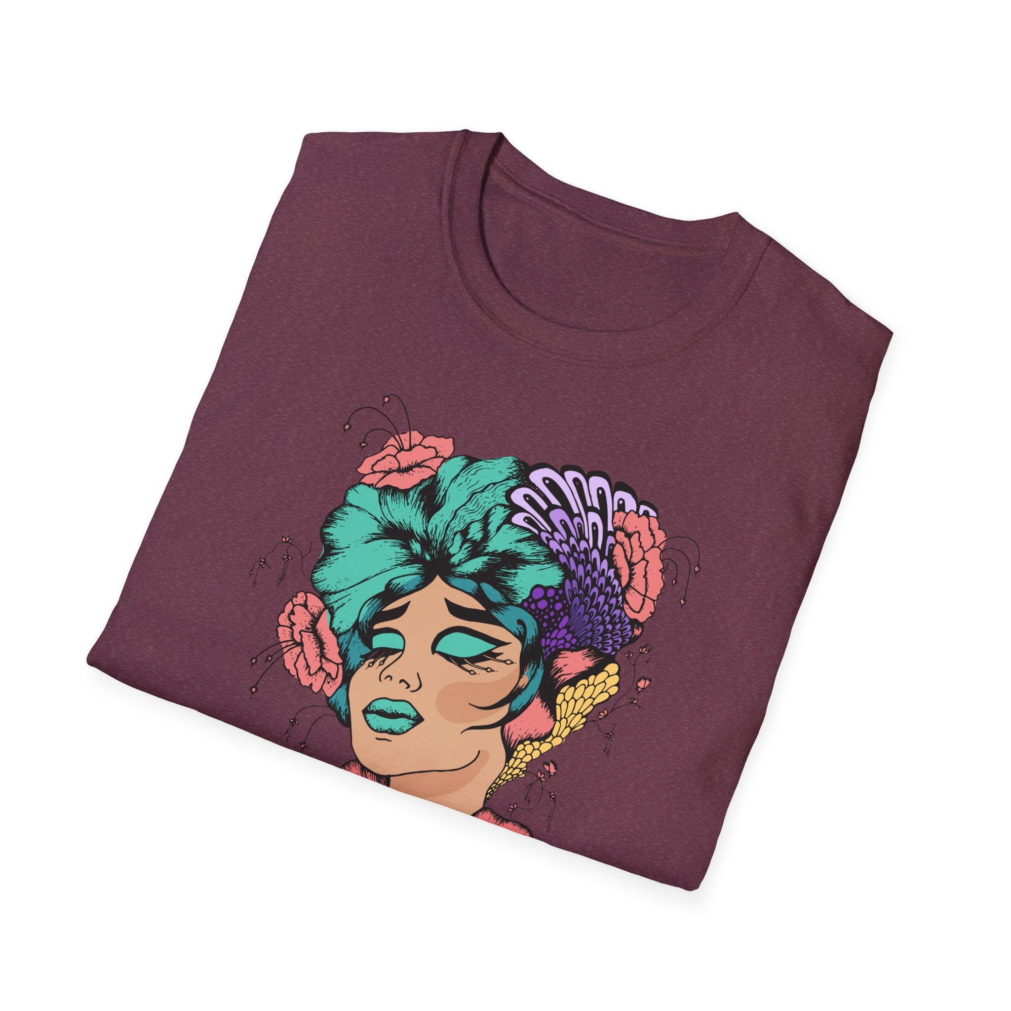 Stylish Floral T-Shirt with Vibrant Graphic, Unisex Tee, Casual Wear, Gifts for Her, Spring Fashion, Festival Outfits