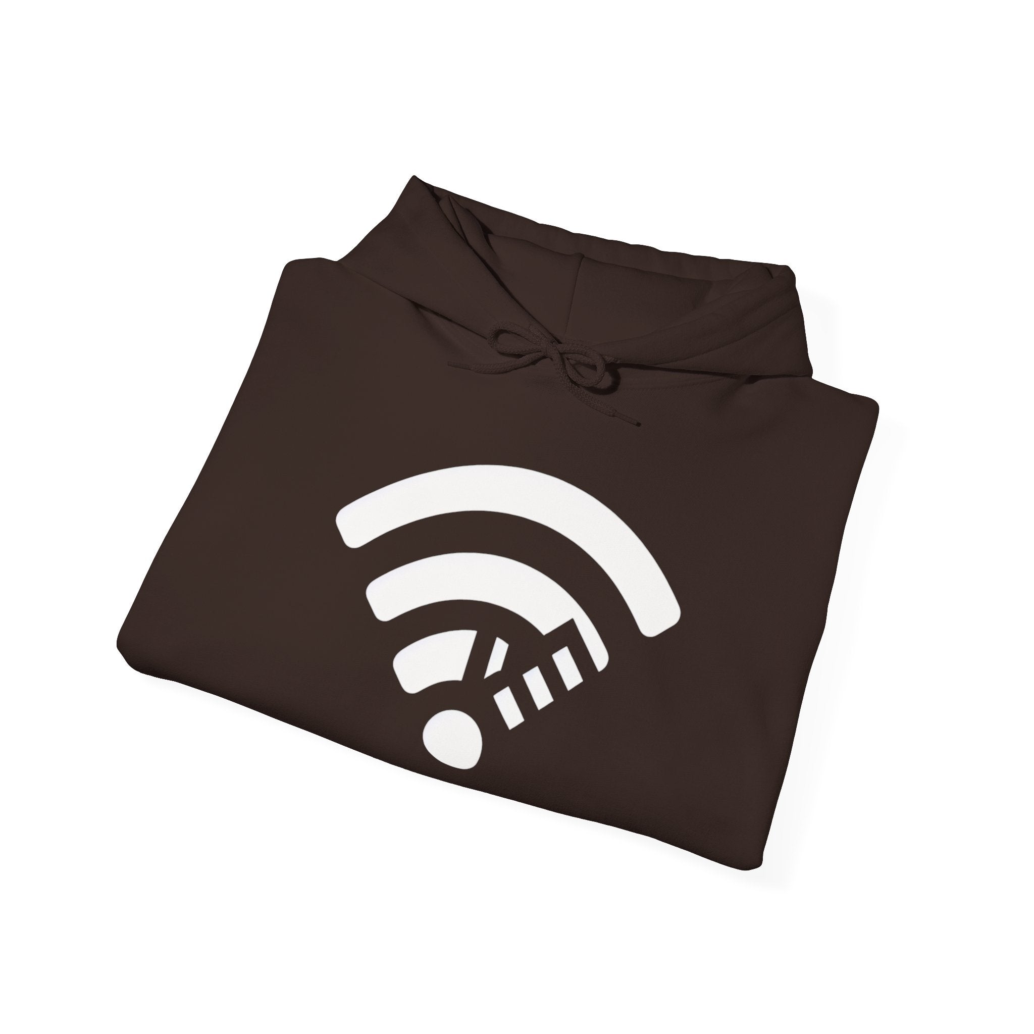 WiFi Frequency Hoodie - Unisex Heavy Blend Hooded Sweatshirt for Tech Lovers, Perfect Gift for Gamers, Cozy Lounge Wear, Casual Style