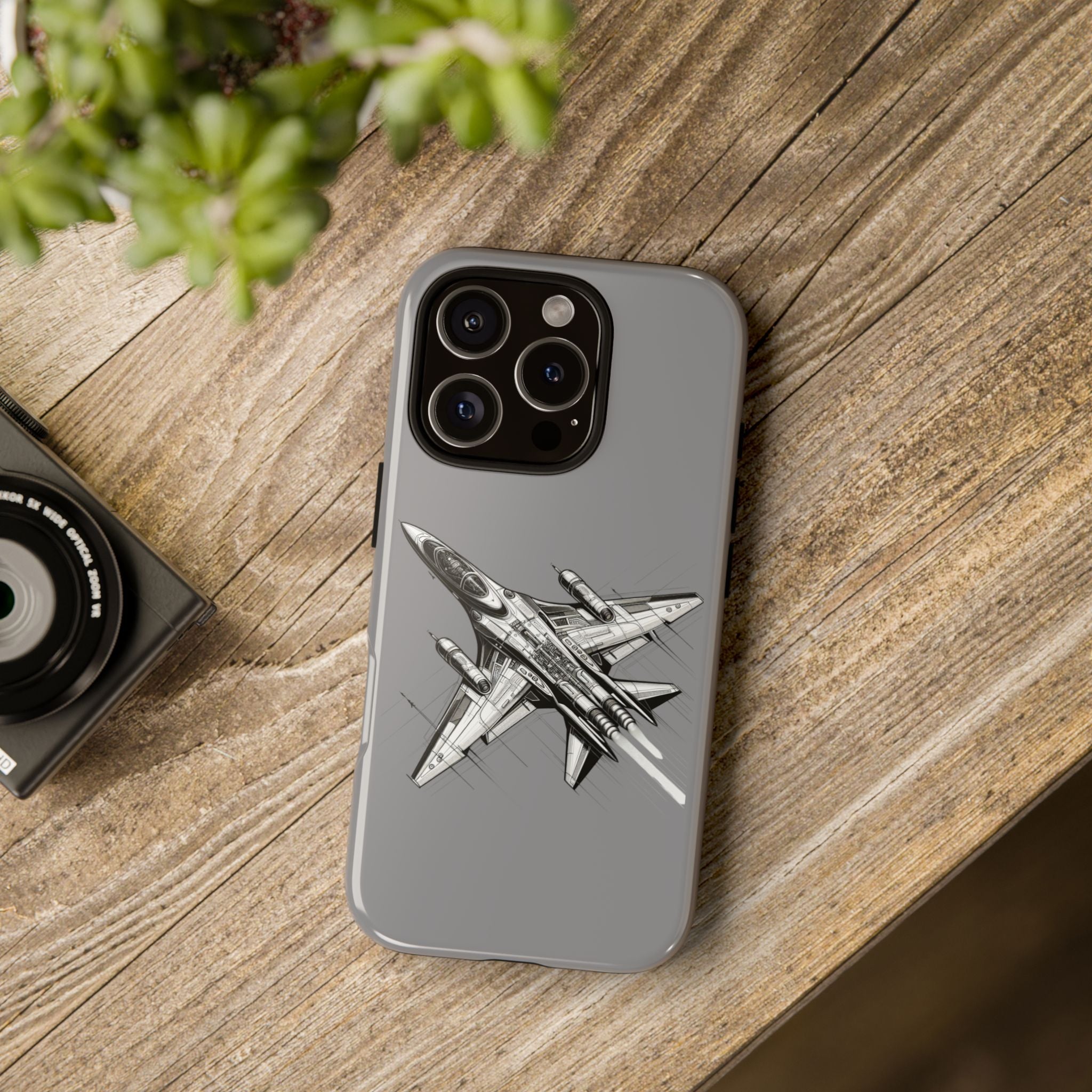 Tough Cases - Airplane Phone Case, Fighter Jet Design, Gift for Aviation Lovers, Durable Protection, Cool Tech Accessories