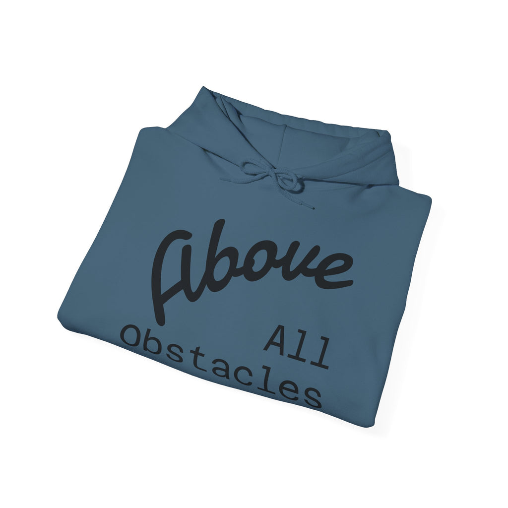 Above All Obstacles Hoodie - Motivational Sweatshirt, Unisex Graphic Hooded Sweatshirt, Gift for Dreamers, Travel Inspired Apparel, [...]