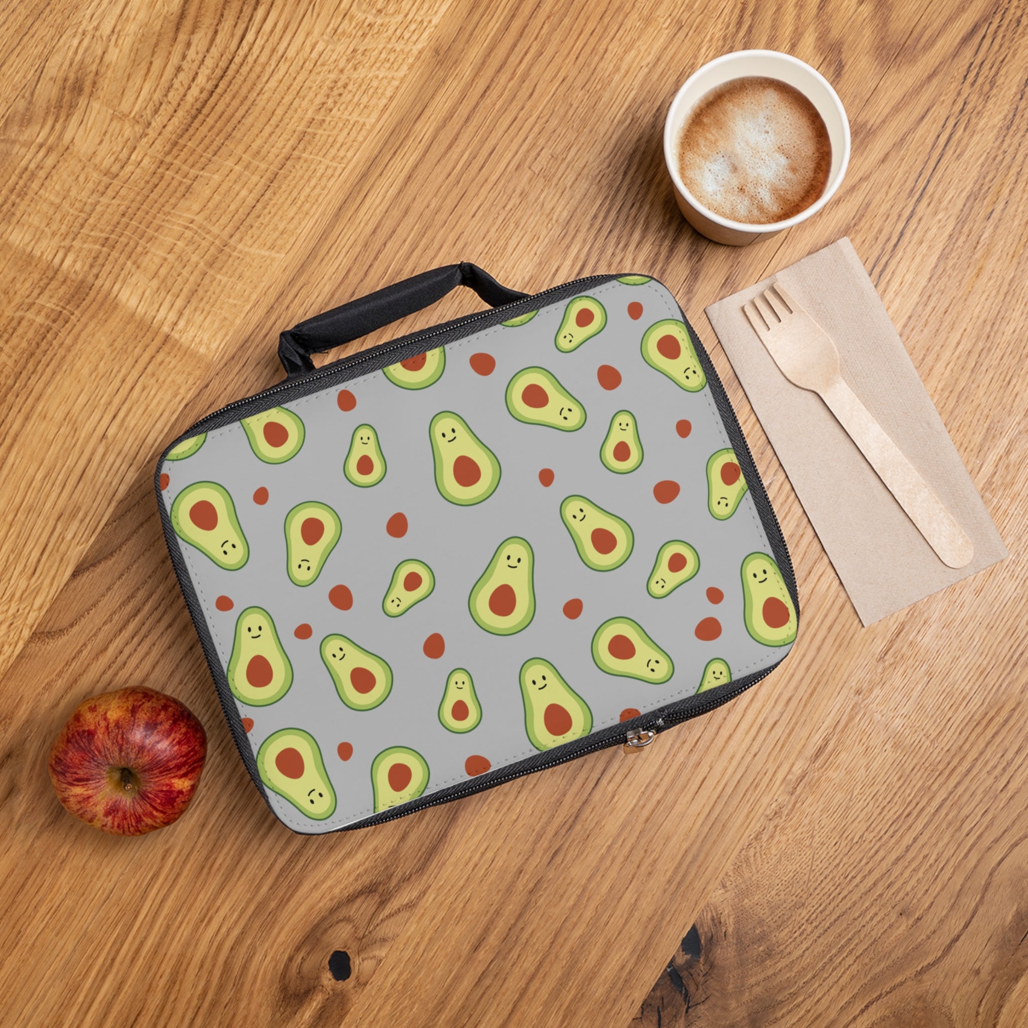 Avocado Print Lunch Bag | Cute Insulated Lunch Tote for Kids & Adults | Perfect for Work, School & Picnics, Avocado Lover Gift
