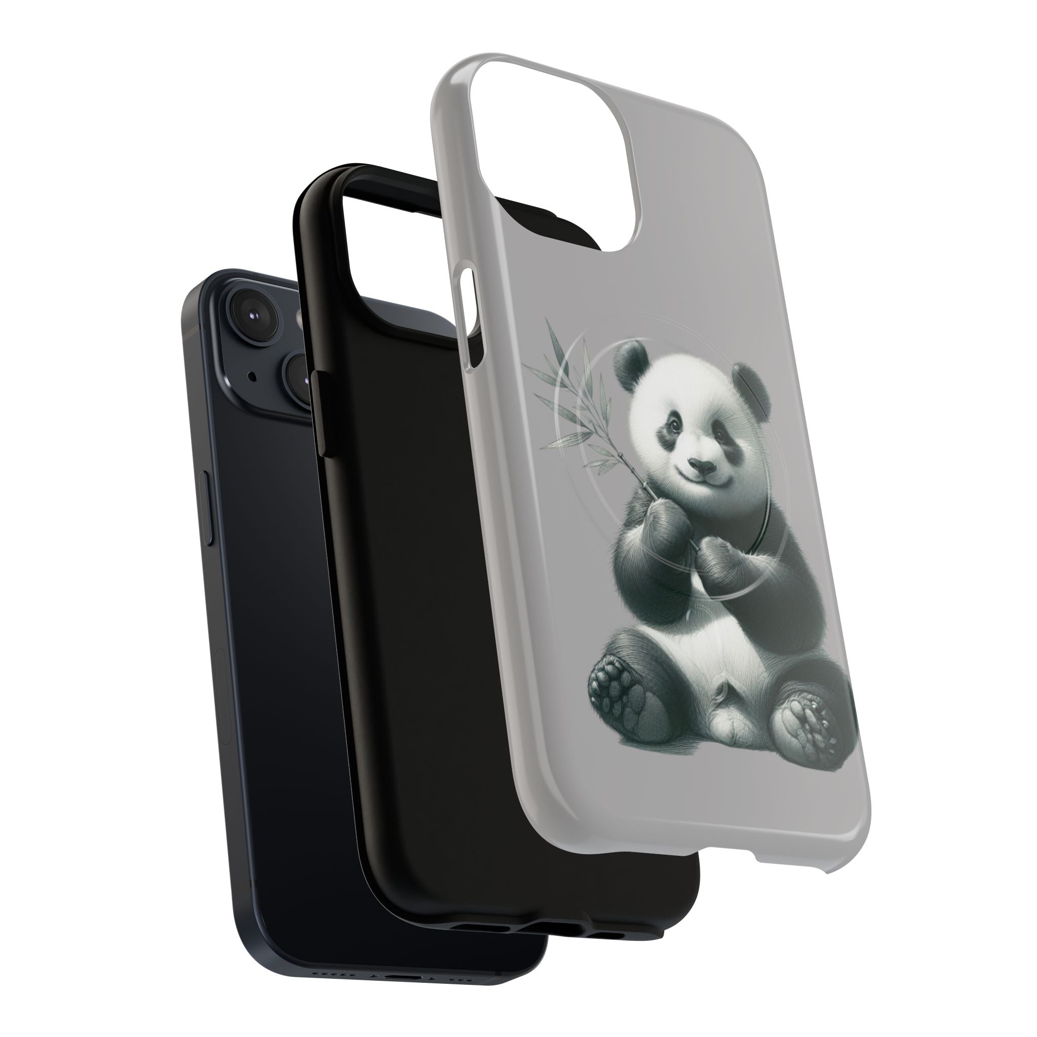 Cute Panda Magnetic Phone Case, Durable Phone Cover, Gift for Animal Lovers, Cute Phone Accessory, Stylish Protection Case