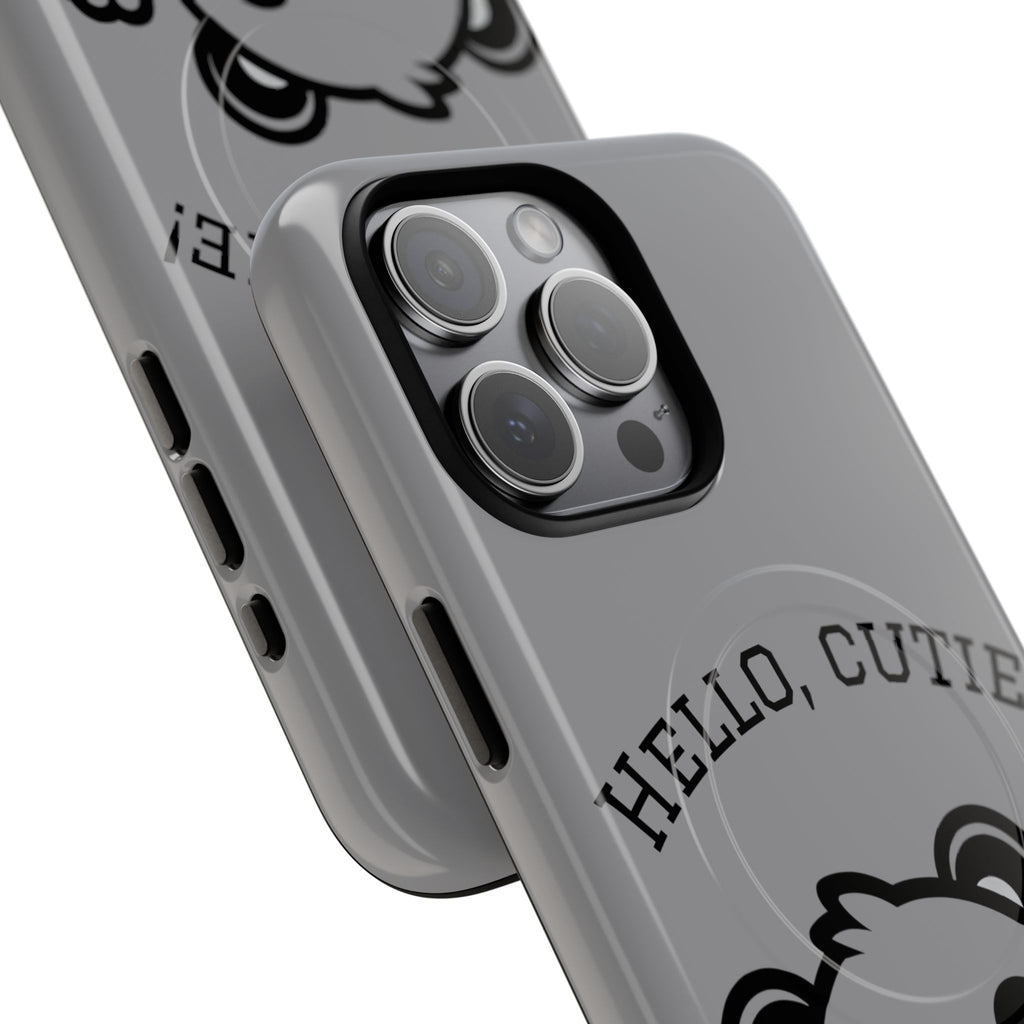 Cute Panda Phone Case, Tough Magnetic Cases for iPhone, Hello Cutie Design, Fun Gift for Kids, Unique Tech Accessories