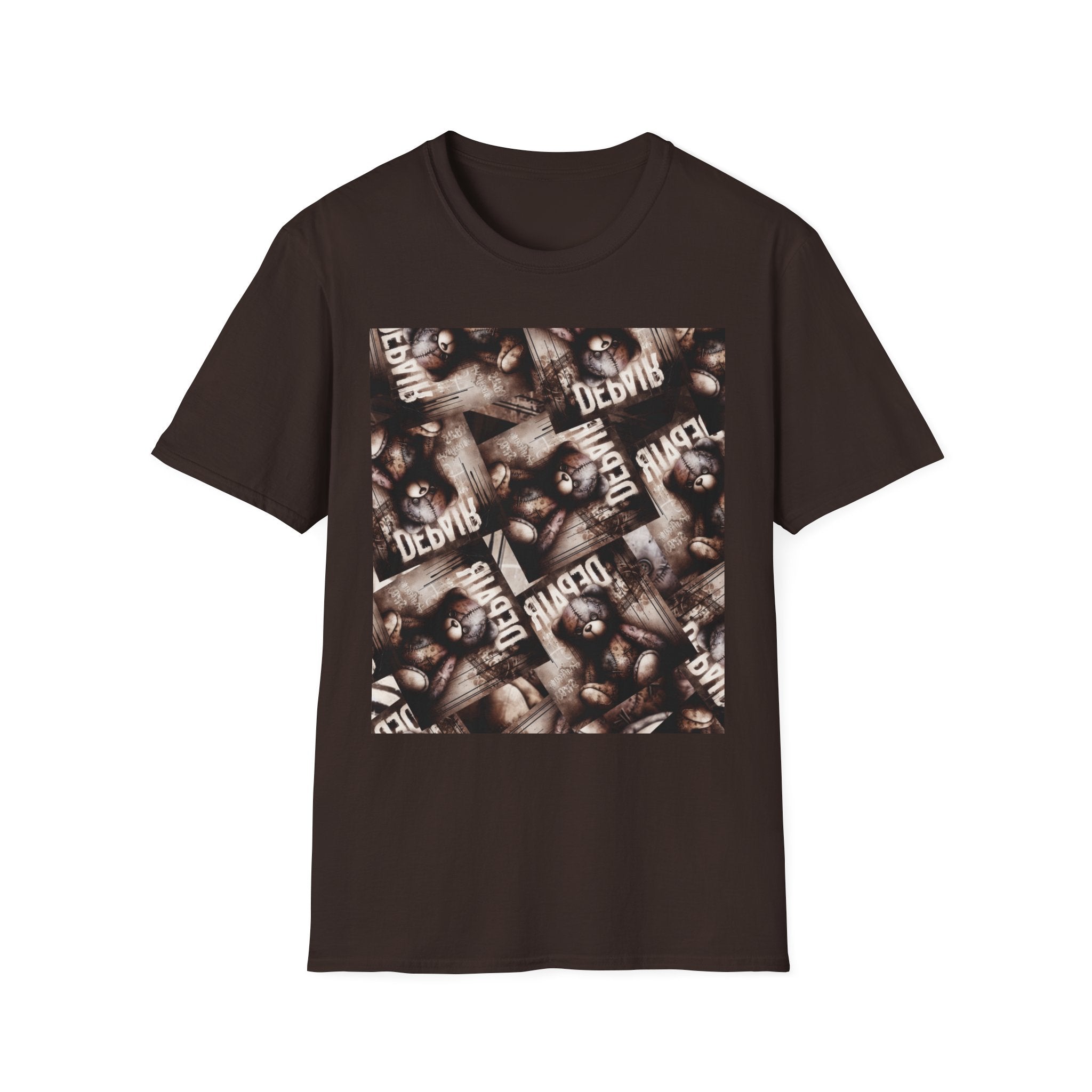 Softstyle Graphic Tee: Vintage Teddy Bear, Unisex T-Shirt for Casual Wear, Gift for Friends, Unique Graphic Tee, Birthday or Quirky Gift