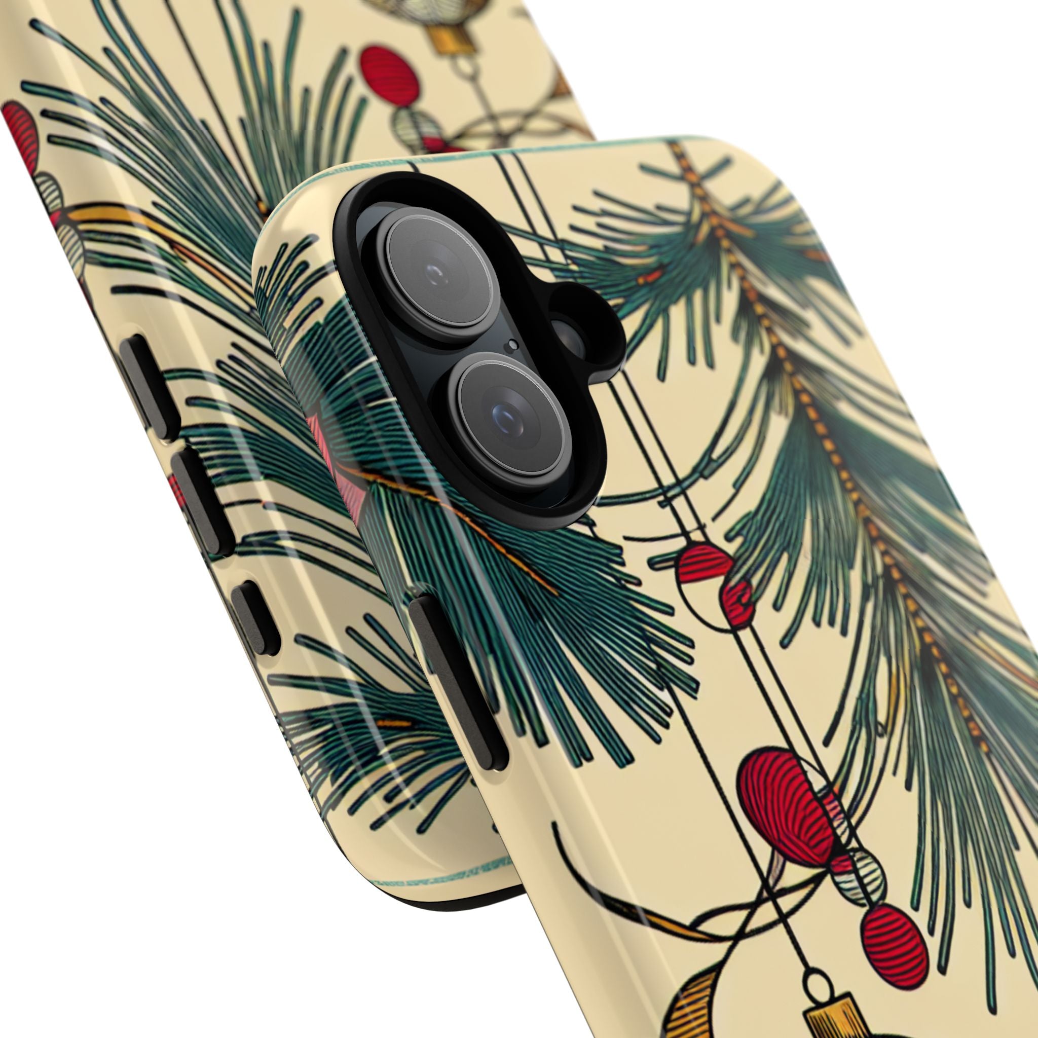 Christmas Phone Case with Ornament Design | Holiday Gift, Festive Mobile Cover, Cute Tough Case, Winter Decoration