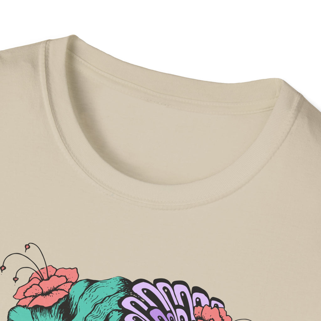 Stylish Floral T-Shirt with Vibrant Graphic, Unisex Tee, Casual Wear, Gifts for Her, Spring Fashion, Festival Outfits