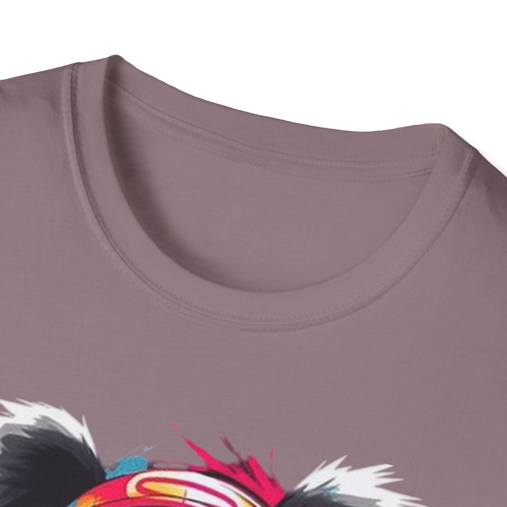 Colorful Panda Graphic Unisex T-Shirt | Cute Animal Tee for Casual Wear, Gifts, Eco-Friendly Fashion, Birthday Party