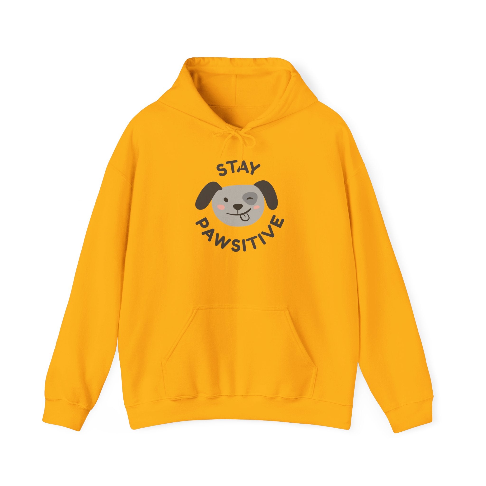 Stay Pawsitive Dog Lover Hoodie, Cute Pet Apparel, Cozy Sweatshirt for Animal Lovers, Perfect Gift for Dog Owners, Unisex Dog Hoodie