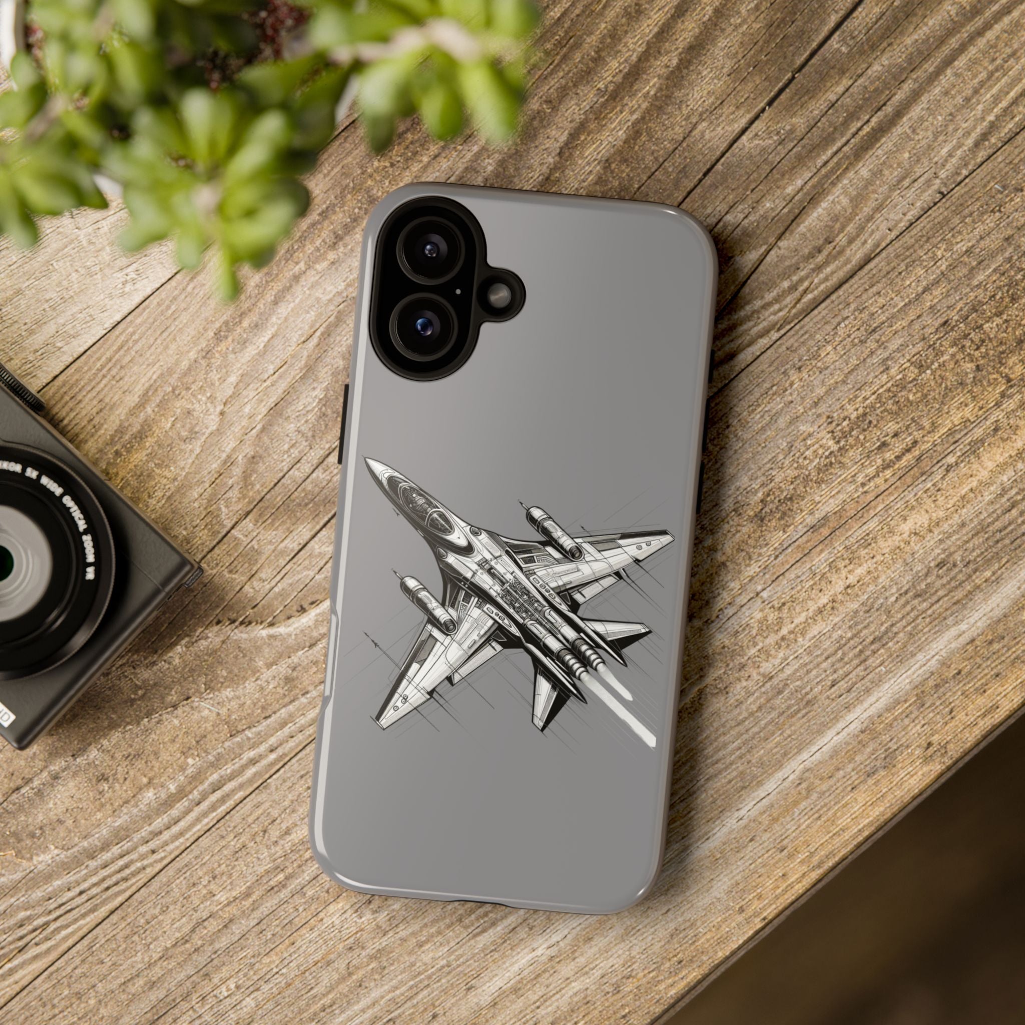 Tough Cases - Airplane Phone Case, Fighter Jet Design, Gift for Aviation Lovers, Durable Protection, Cool Tech Accessories