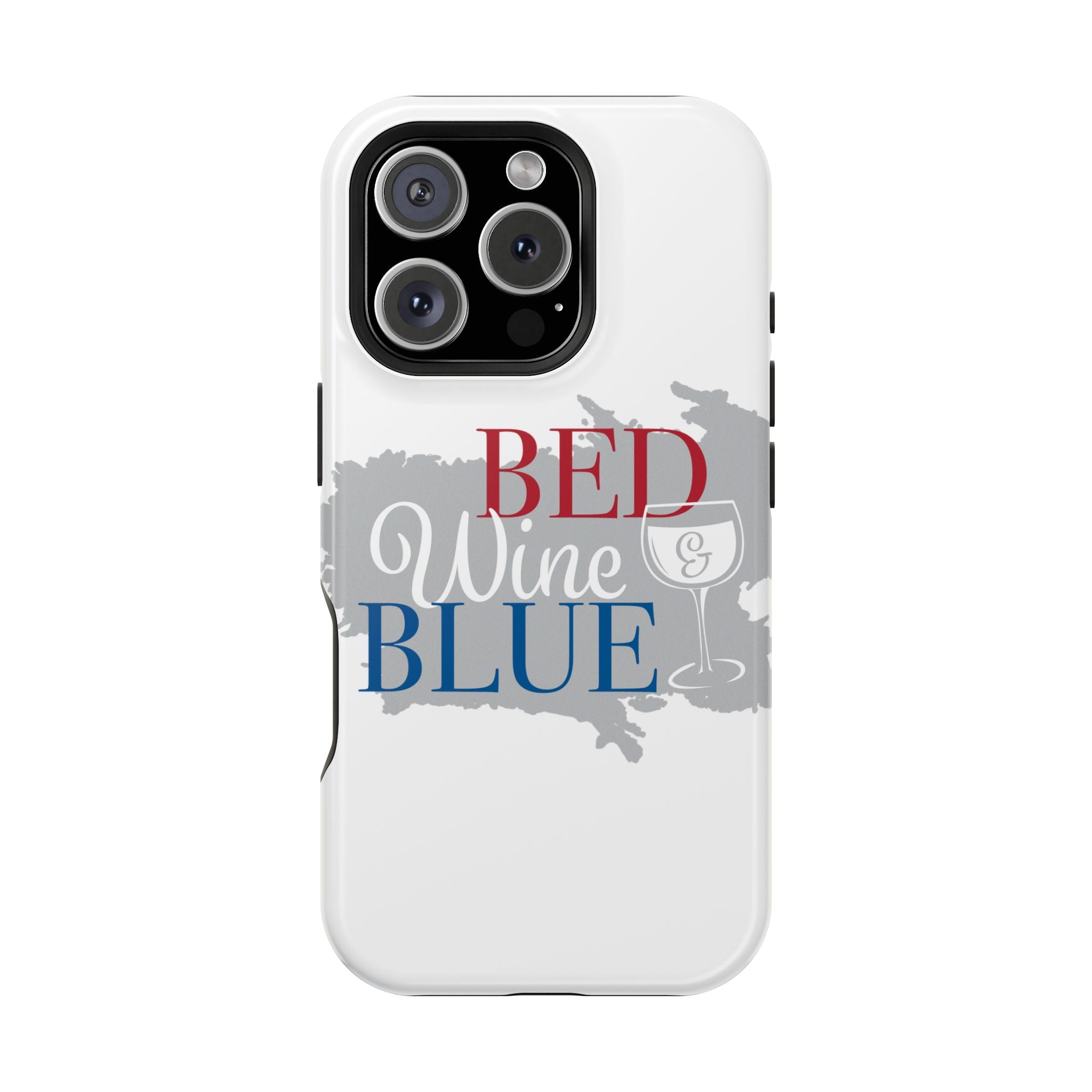 Wine & Blue Phone Case, Impact-Resistant Cellphone Cover, Gift for Wine Lovers, Fun Accessory for Celebrations, Stylish Protection