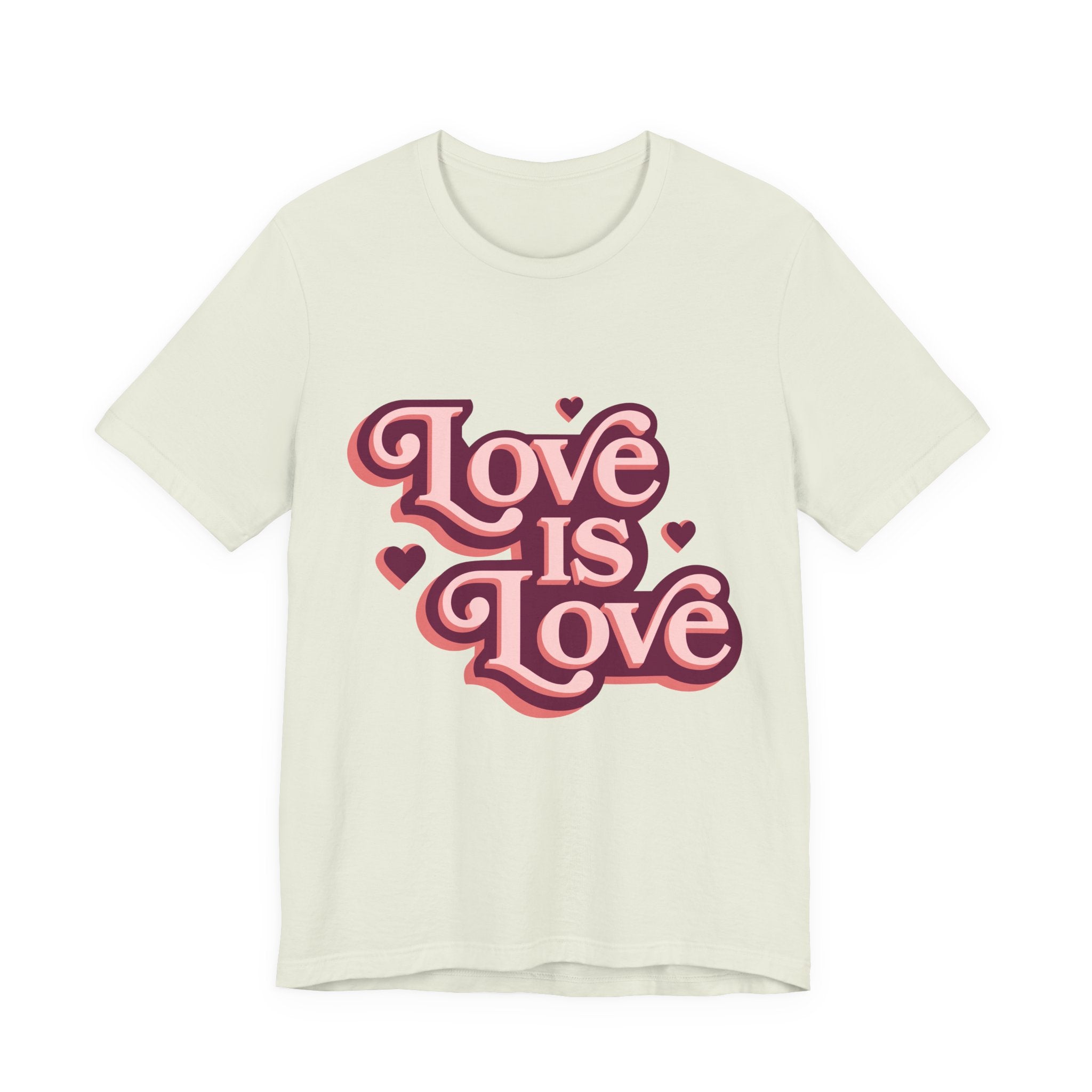 Love is Love Unisex Tee, LGBTQ Pride Shirt, Cute Graphic Tee, Casual Everyday T-Shirt, Gift for Friends