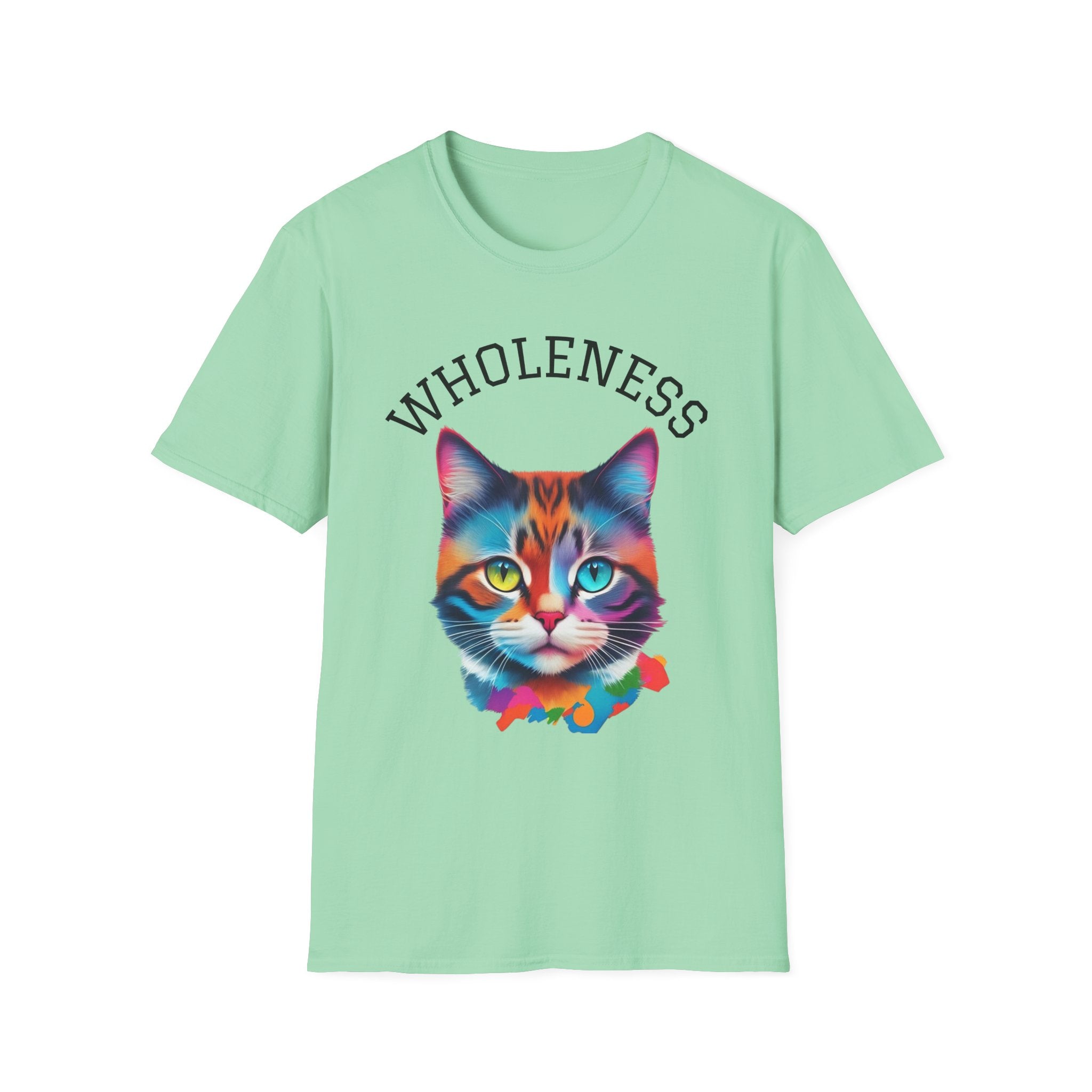 Colorful Cat Wholeness Unisex Softstyle T-Shirt