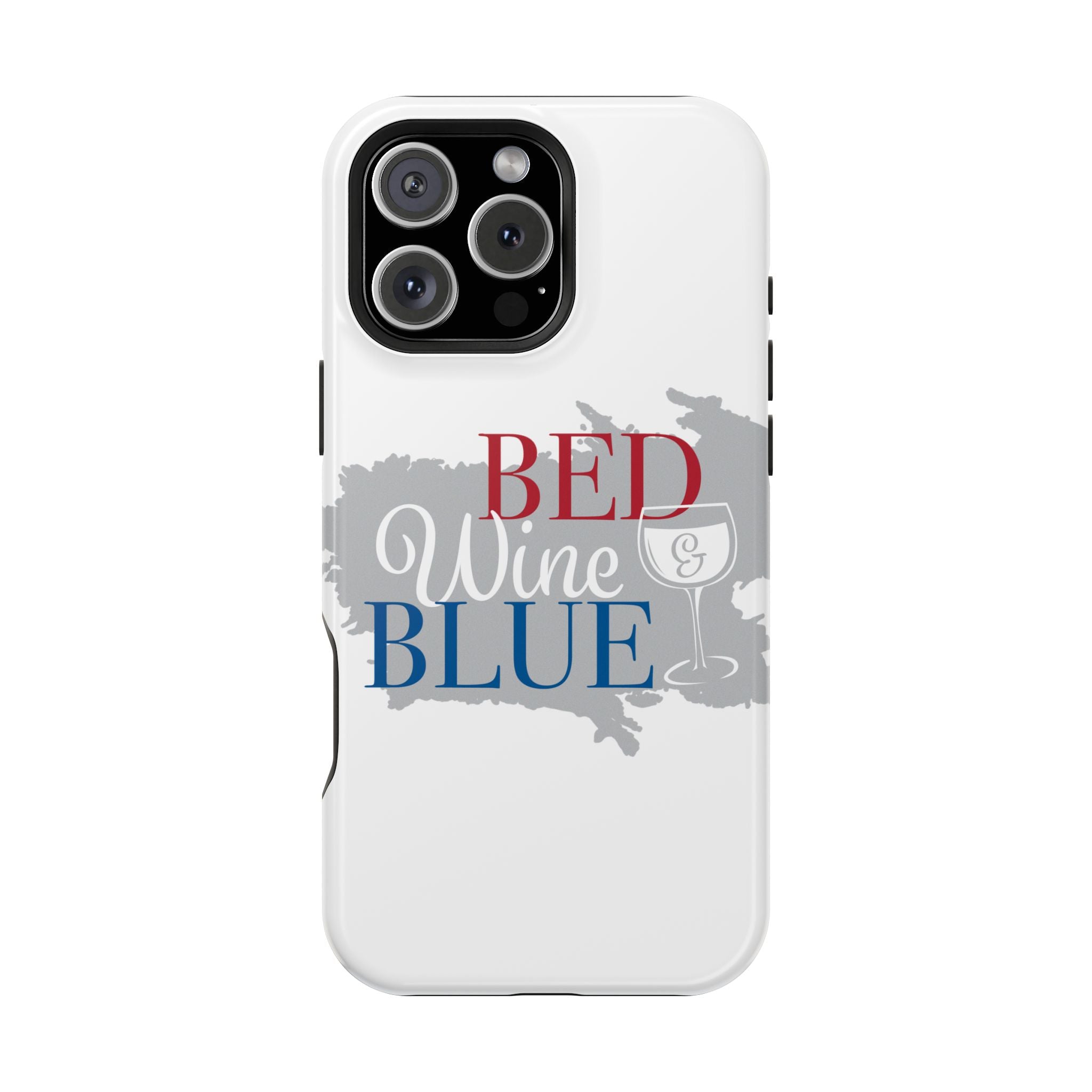 Wine & Blue Phone Case, Impact-Resistant Cellphone Cover, Gift for Wine Lovers, Fun Accessory for Celebrations, Stylish Protection