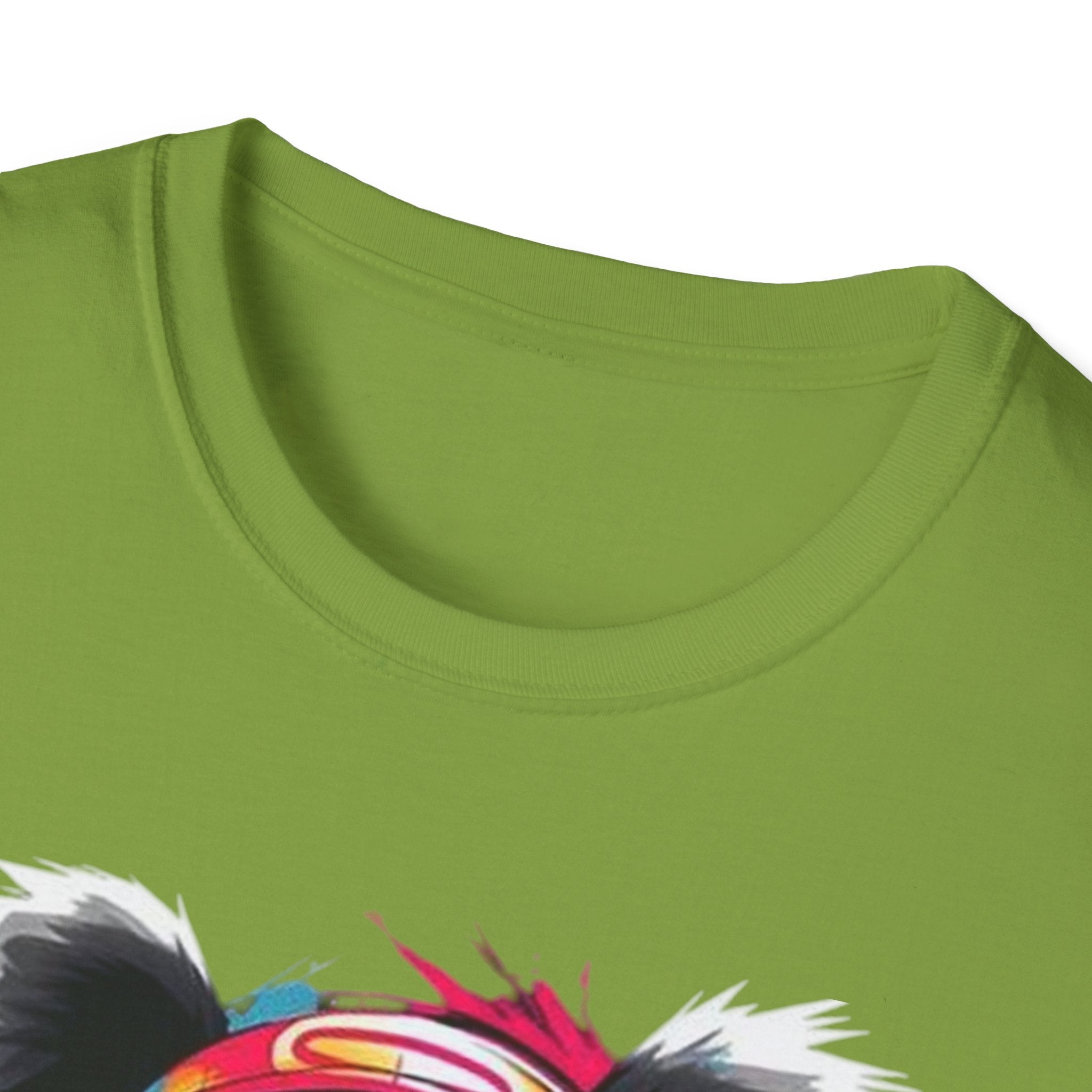 Colorful Panda Graphic Unisex T-Shirt | Cute Animal Tee for Casual Wear, Gifts, Eco-Friendly Fashion, Birthday Party