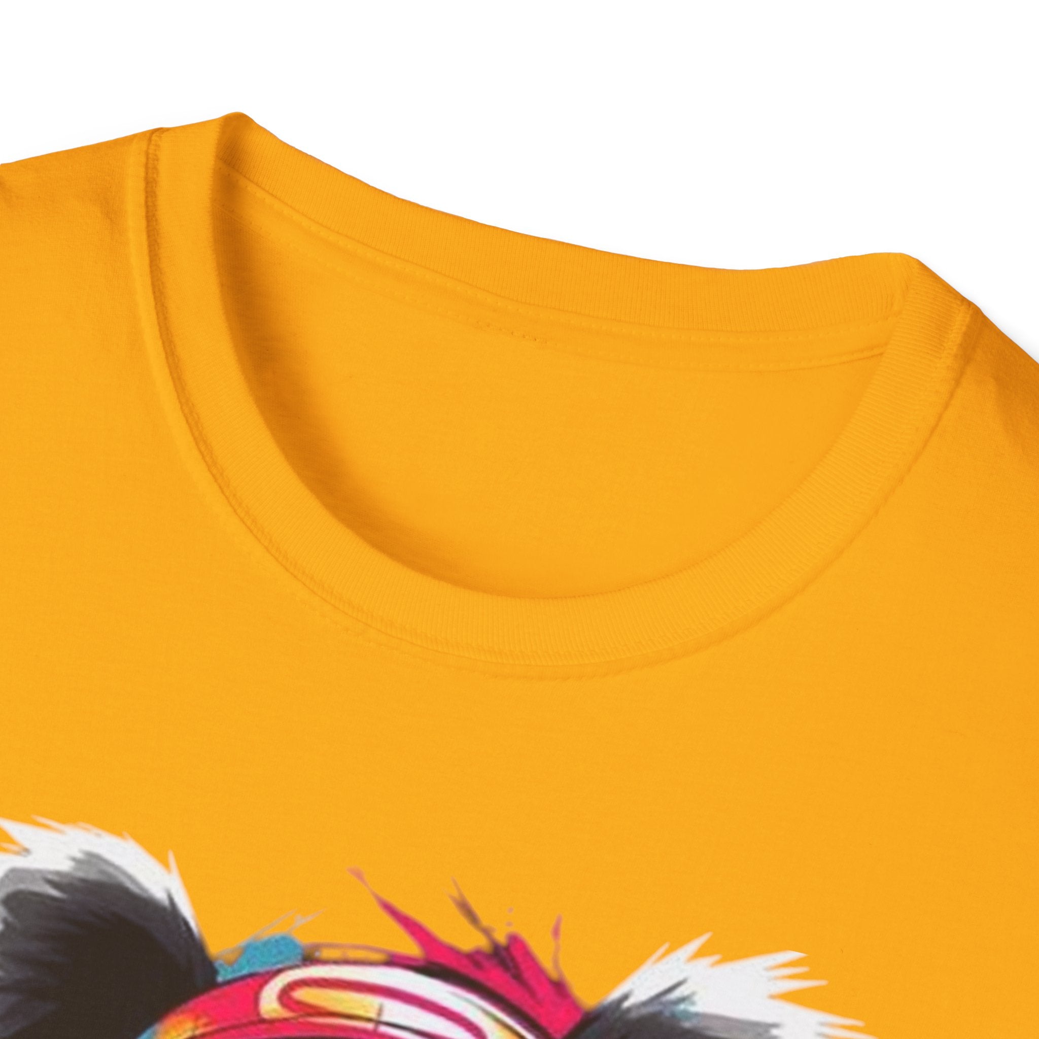 Colorful Panda Graphic Unisex T-Shirt | Cute Animal Tee for Casual Wear, Gifts, Eco-Friendly Fashion, Birthday Party