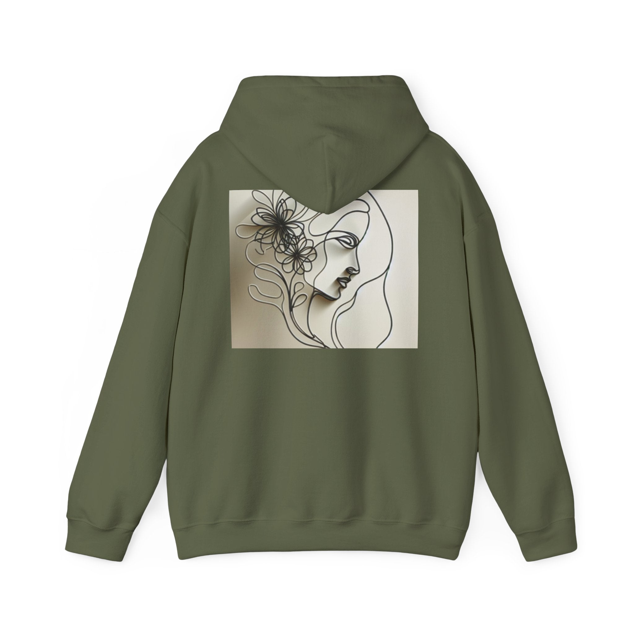 Elegant Floral Hoodie: Cozy Unisex Sweatshirt for All Occasions, Gift for Friends, Chic Casual Wear, Art-Inspired Fashion