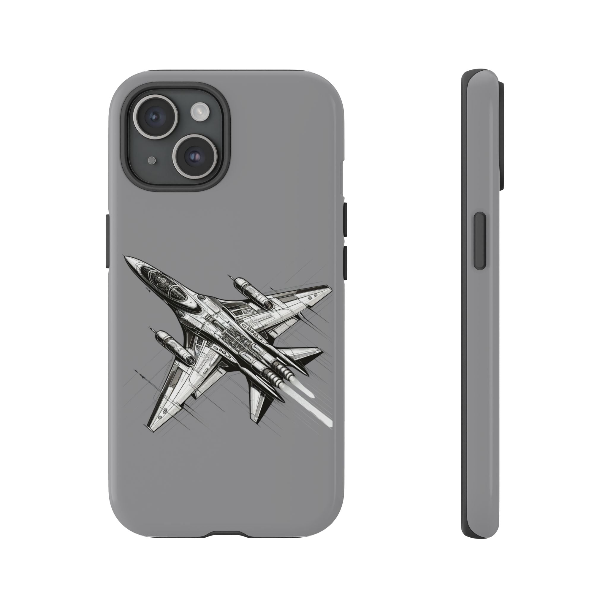 Tough Cases - Airplane Phone Case, Fighter Jet Design, Gift for Aviation Lovers, Durable Protection, Cool Tech Accessories