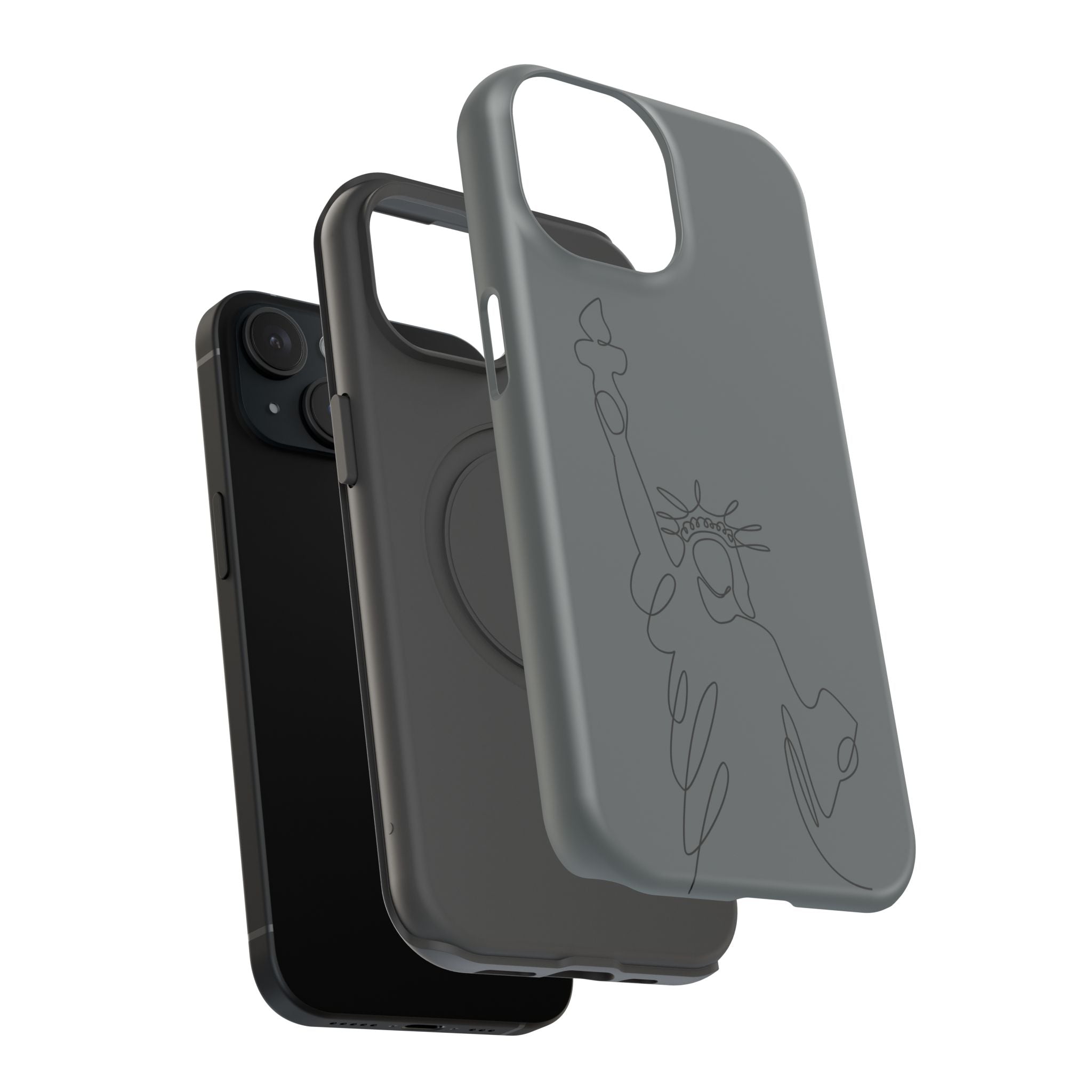 Stylish Impact-Resistant Phone Case with Liberty Design, Protective Cover, Gift for Travel Lovers, Unique Phone Accessory, Holiday Present