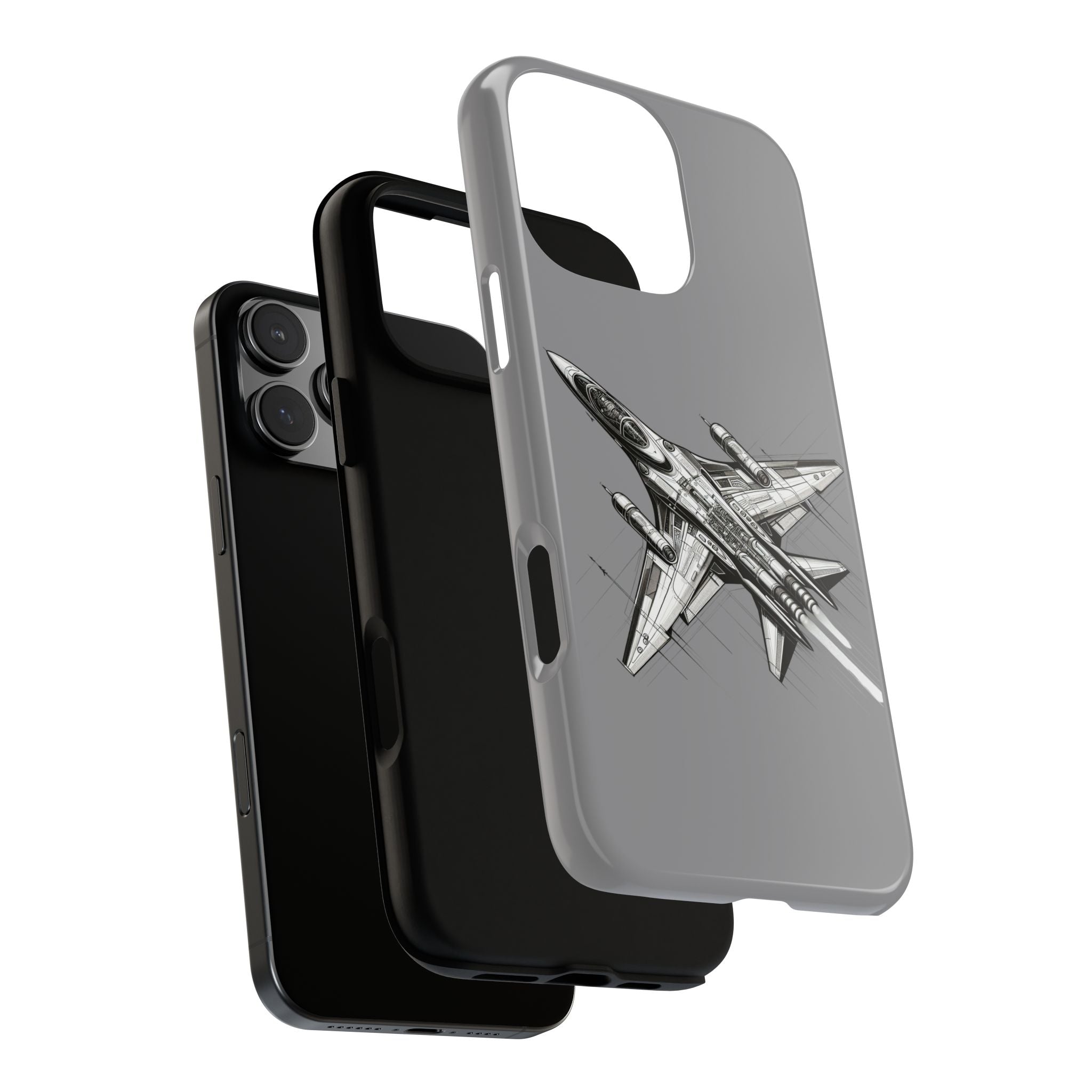 Tough Cases - Airplane Phone Case, Fighter Jet Design, Gift for Aviation Lovers, Durable Protection, Cool Tech Accessories