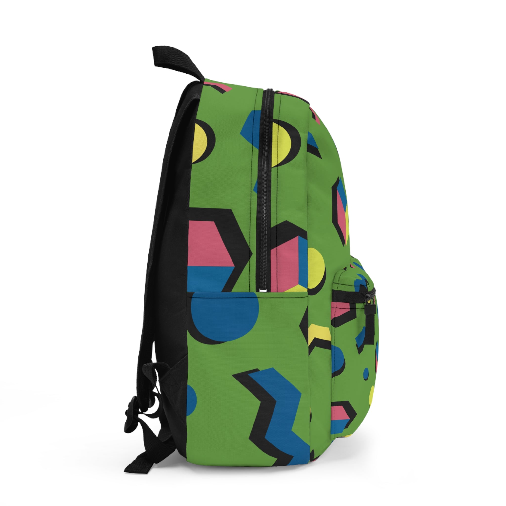 Colorful Geometric Backpack - Trendy School Bag, Stylish Travel Backpack, Unique Gift for Students, Everyday Use, Fun and Functional
