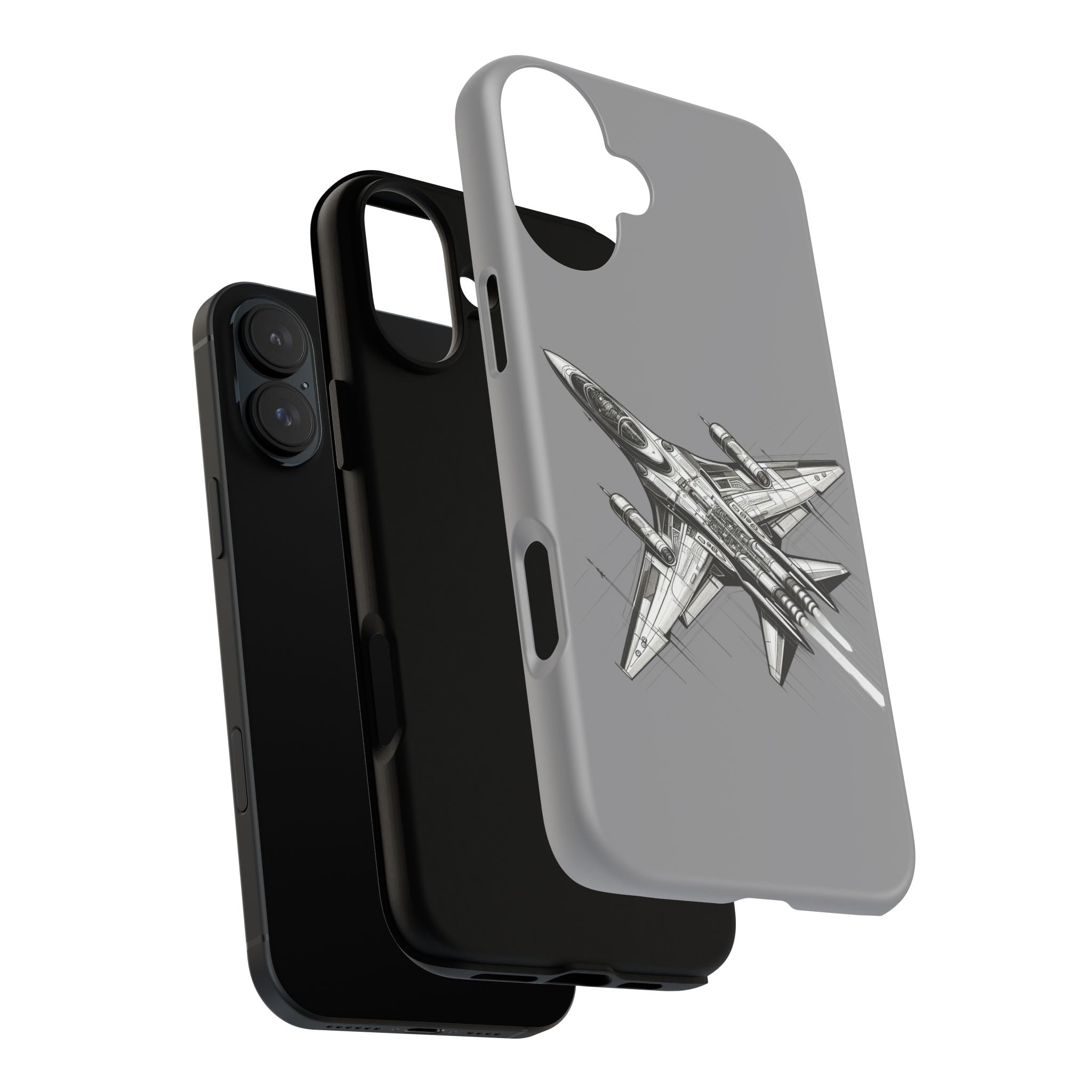 Tough Cases - Airplane Phone Case, Fighter Jet Design, Gift for Aviation Lovers, Durable Protection, Cool Tech Accessories
