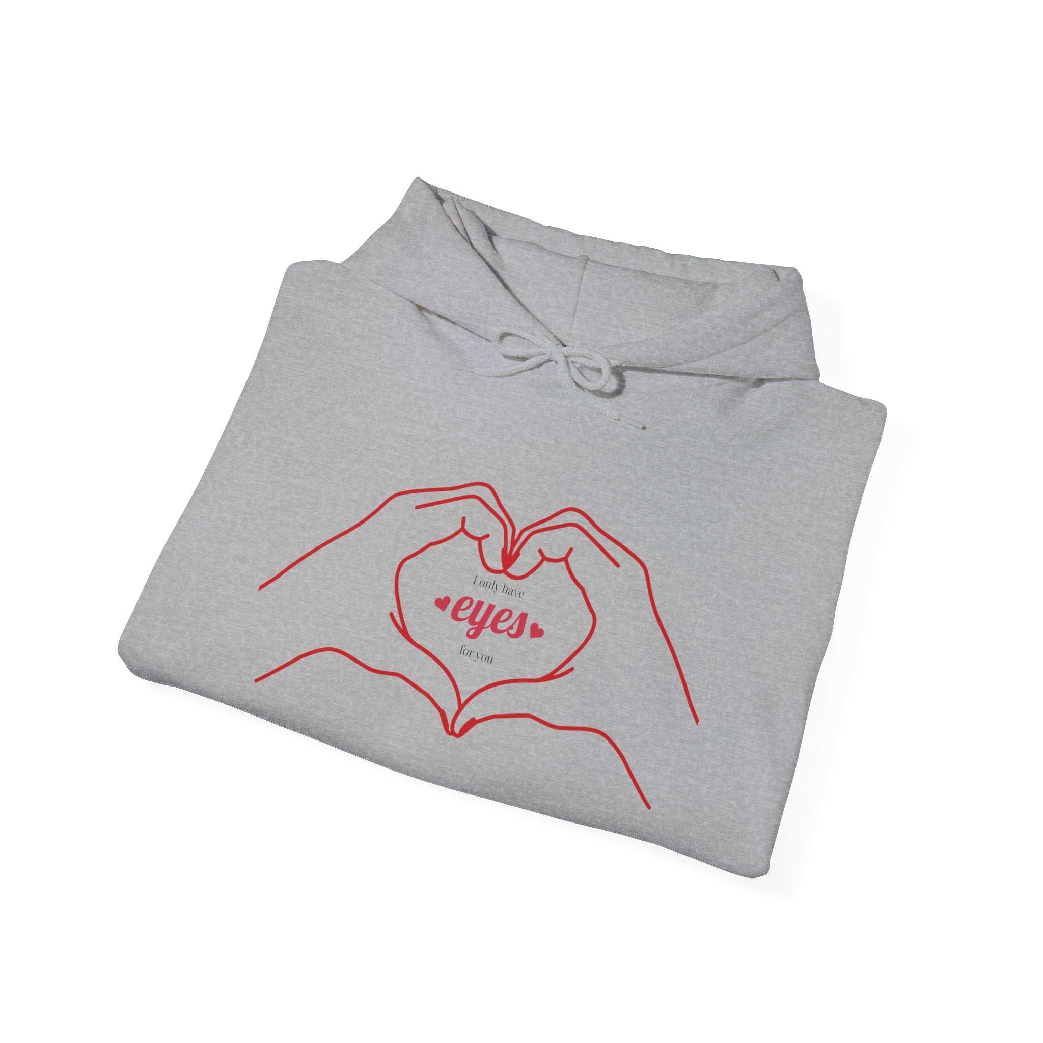 Heart Hands Unisex Hoodie - Cozy Sweatshirt for Couples, Gifts for Her, Valentine's Day, Casual Wear, Cute Love Design