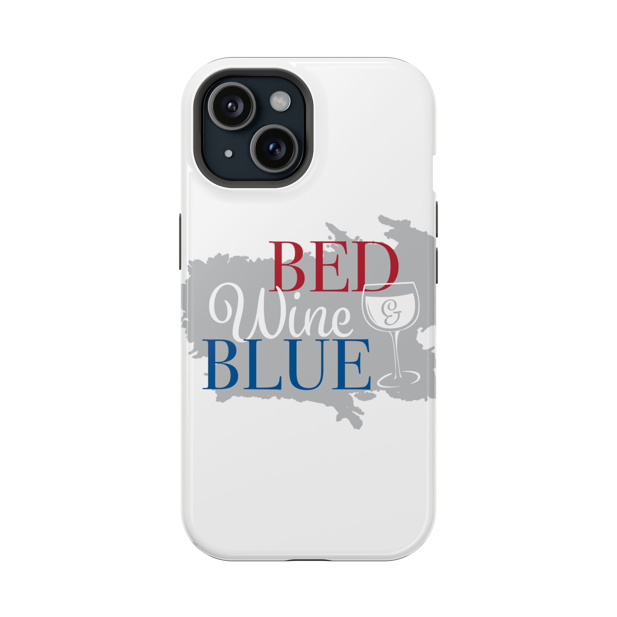 Wine & Blue Phone Case, Impact-Resistant Cellphone Cover, Gift for Wine Lovers, Fun Accessory for Celebrations, Stylish Protection