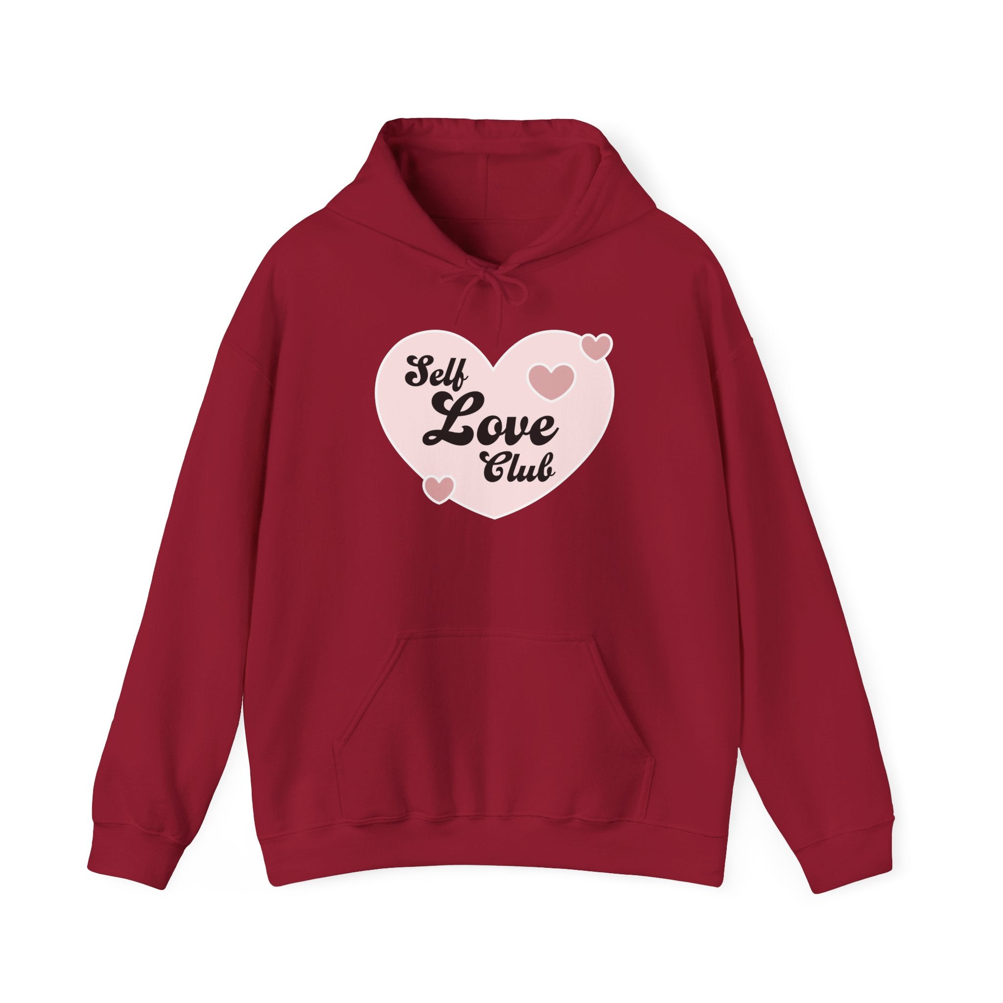 Self Love Club Hoodie, Unisex Sweatshirt, Cozy Hooded Sweatshirt, Perfect for Self-Care, Valentine's Day Gift, Comfort Wear