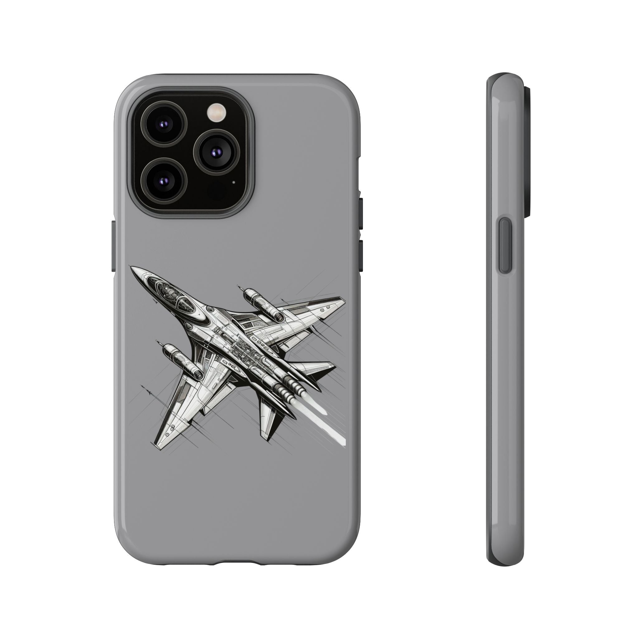 Tough Cases - Airplane Phone Case, Fighter Jet Design, Gift for Aviation Lovers, Durable Protection, Cool Tech Accessories