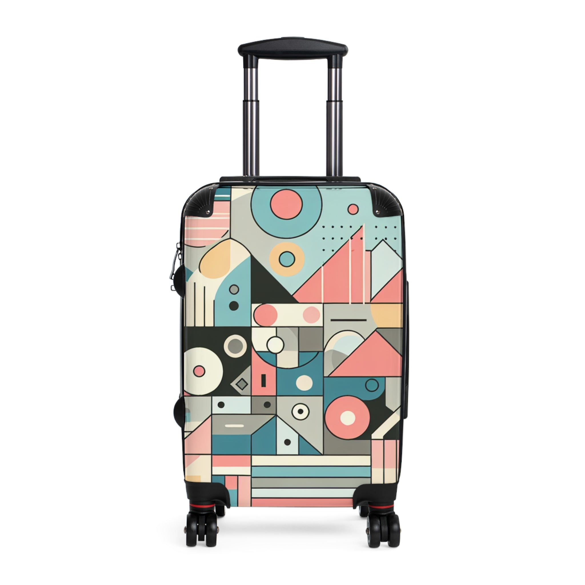 Colorful Geometric Suitcase - Travel Luggage, Stylish Carry-On, Unique Gift for Travelers, Adventure Essentials, Artistic Baggage