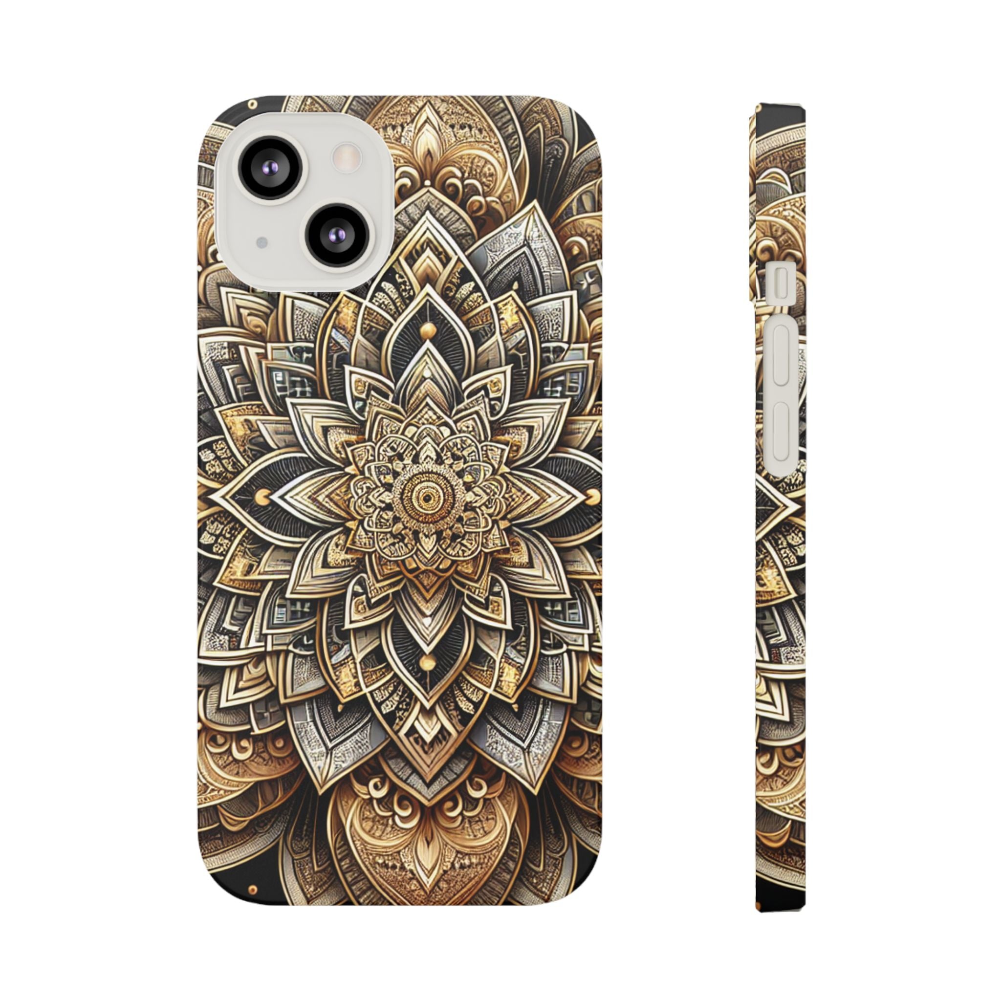 Ornate Mandala Phone Case | Boho Slim Cases for iPhone | Unique Art Gifts | Trendy Phone Accessories | Ideal for Her | Birthday & Holidays