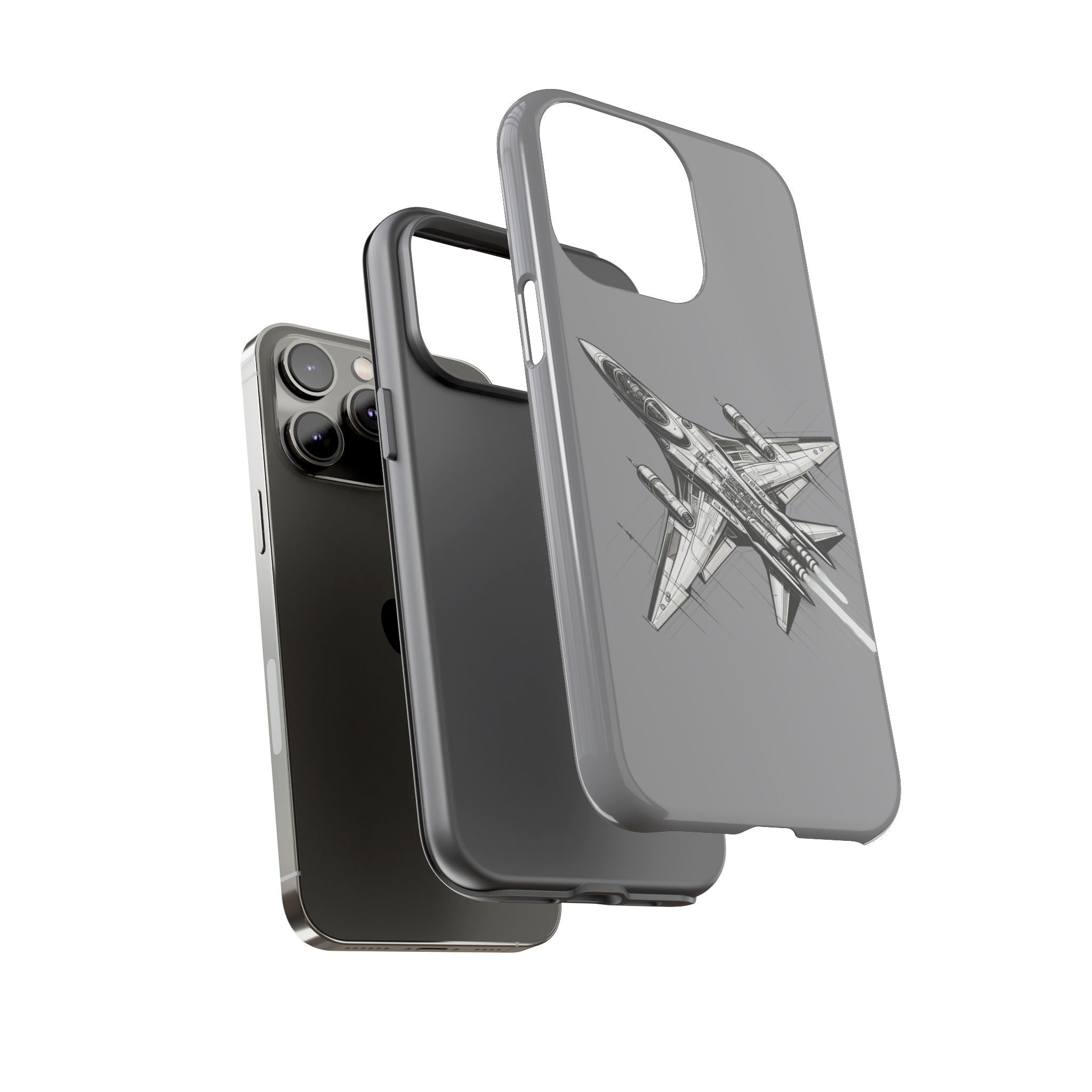 Tough Cases - Airplane Phone Case, Fighter Jet Design, Gift for Aviation Lovers, Durable Protection, Cool Tech Accessories