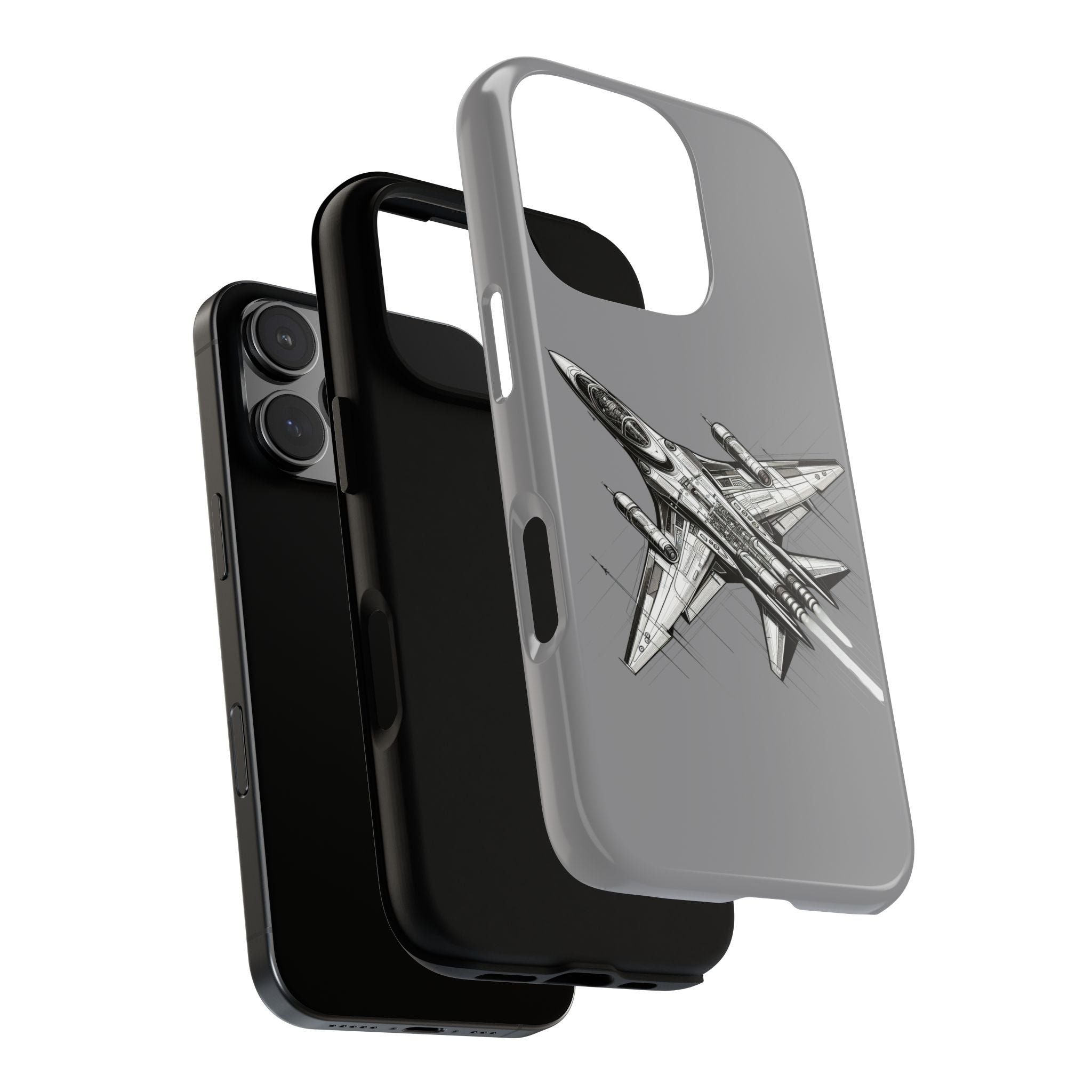 Tough Cases - Airplane Phone Case, Fighter Jet Design, Gift for Aviation Lovers, Durable Protection, Cool Tech Accessories