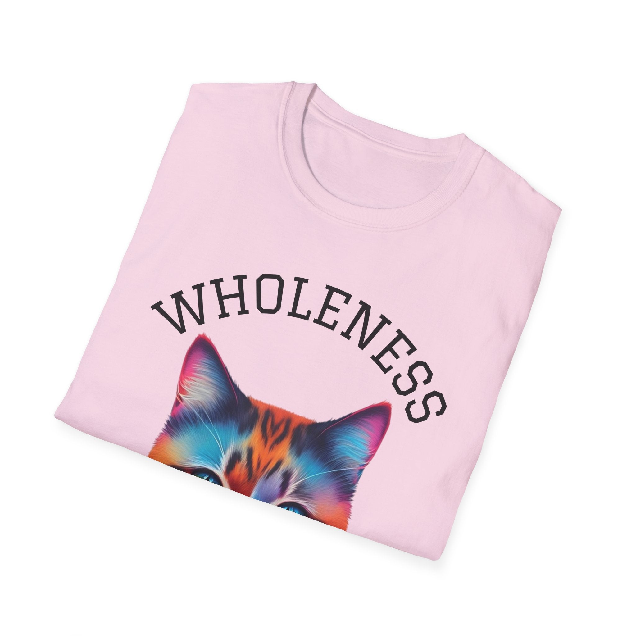 Colorful Cat Wholeness Unisex Softstyle T-Shirt