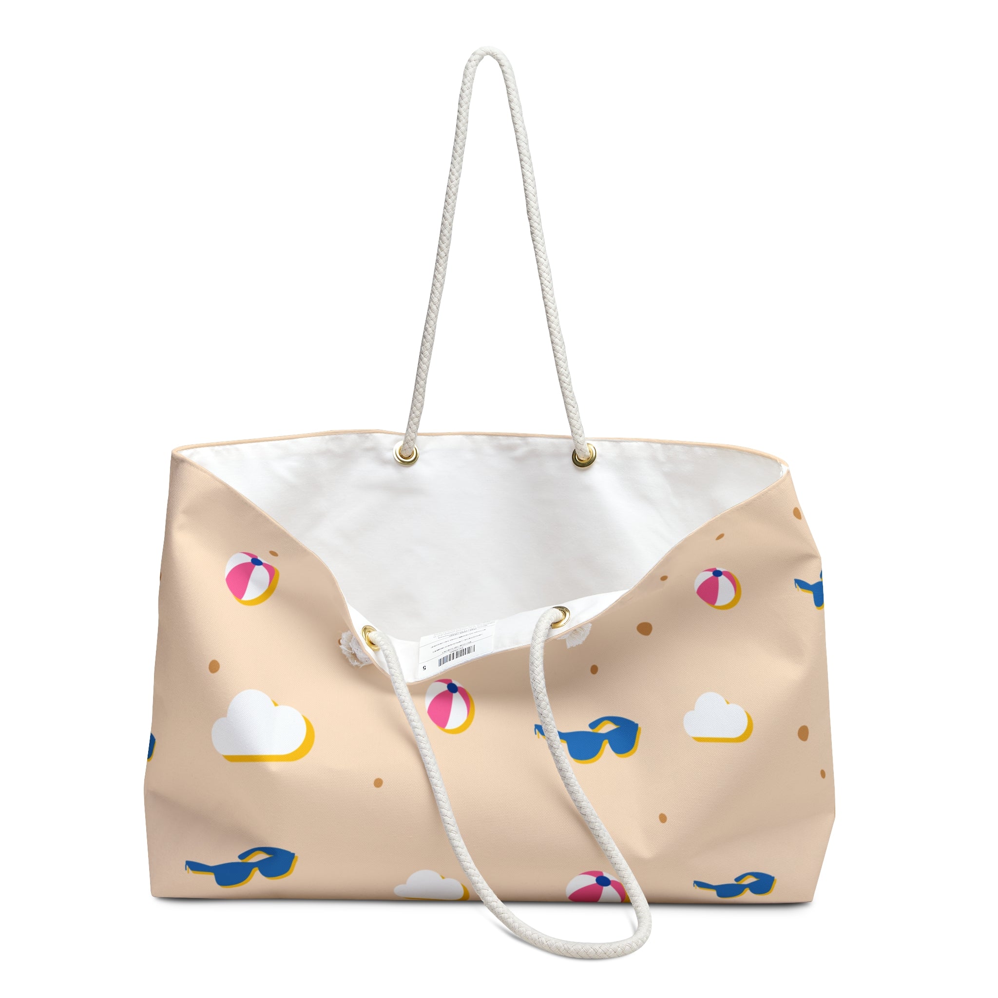 Summer Vibes Weekender Bag | Beach Getaway Tote | Travel Bag | Vacation Essentials | Fun and Colorful Beach Design
