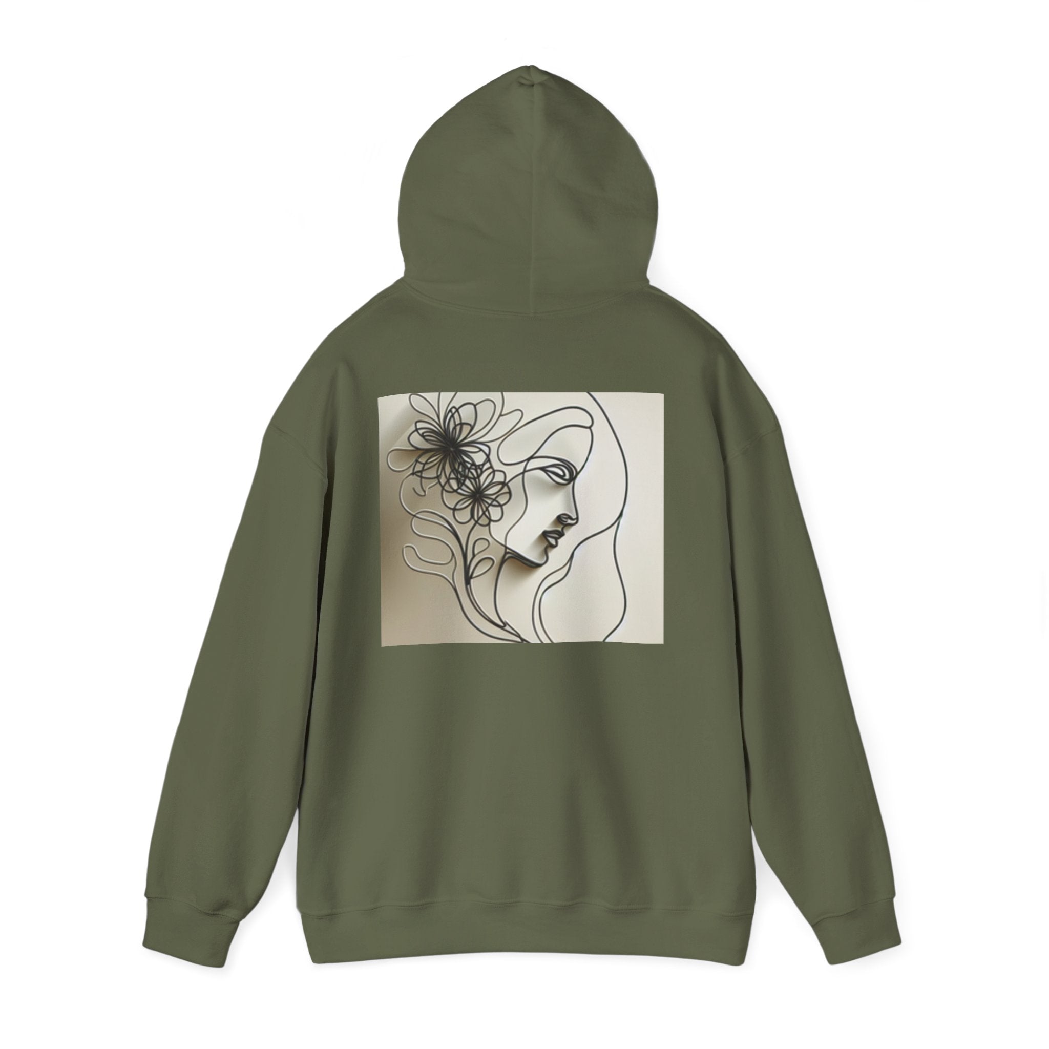Elegant Floral Hoodie: Cozy Unisex Sweatshirt for All Occasions, Gift for Friends, Chic Casual Wear, Art-Inspired Fashion