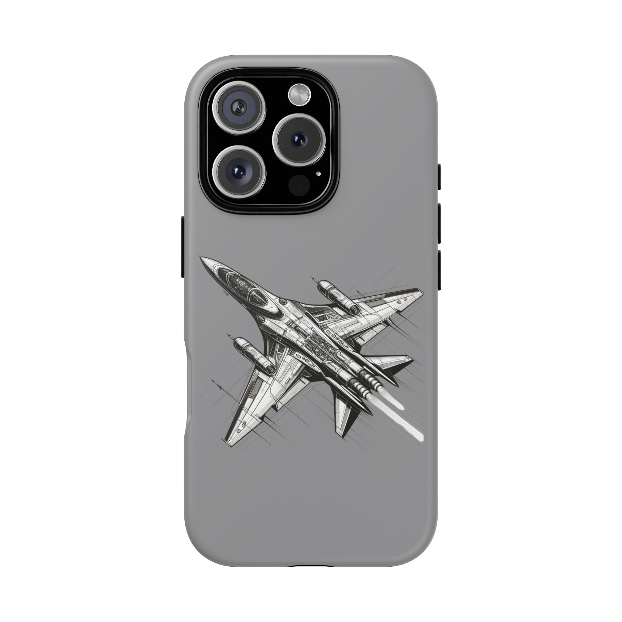 Tough Cases - Airplane Phone Case, Fighter Jet Design, Gift for Aviation Lovers, Durable Protection, Cool Tech Accessories