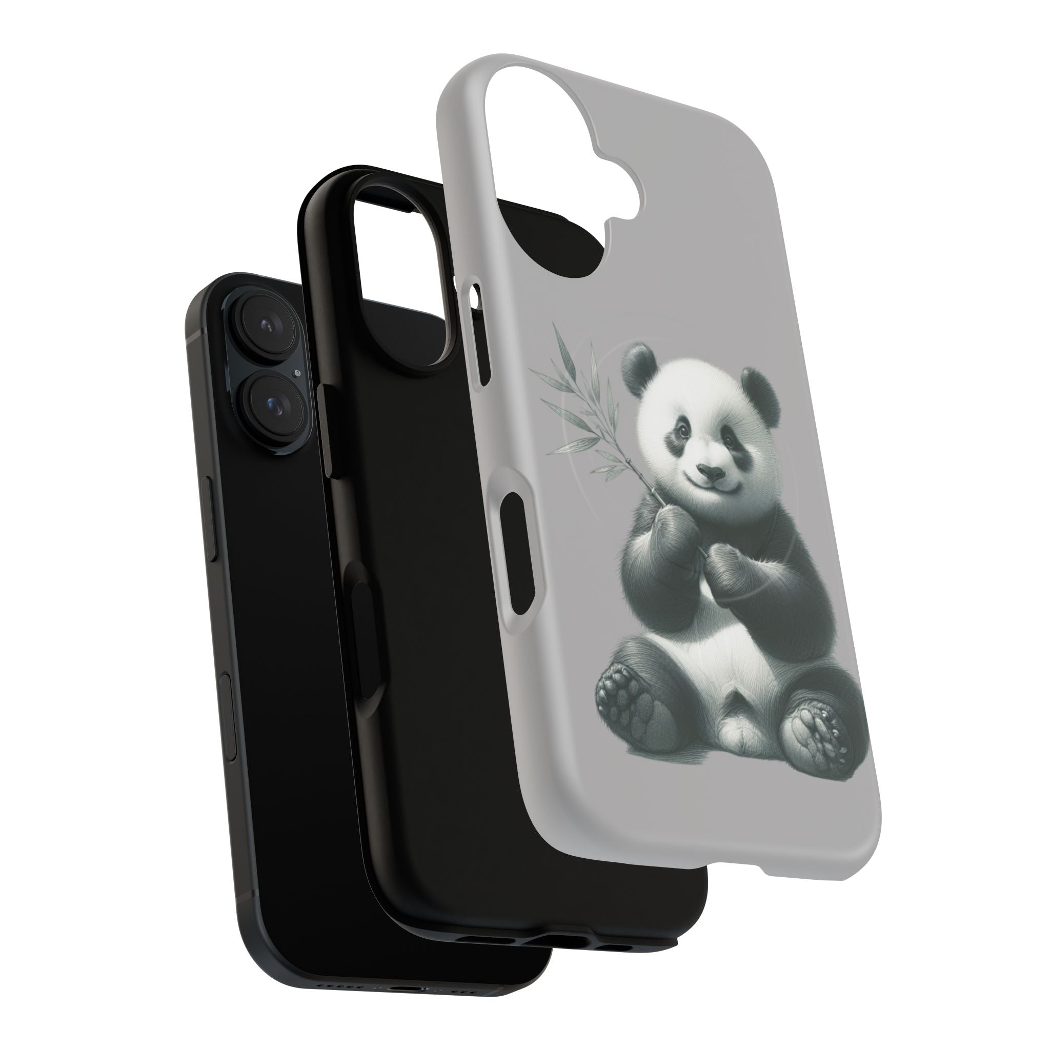 Cute Panda Magnetic Phone Case, Durable Phone Cover, Gift for Animal Lovers, Cute Phone Accessory, Stylish Protection Case