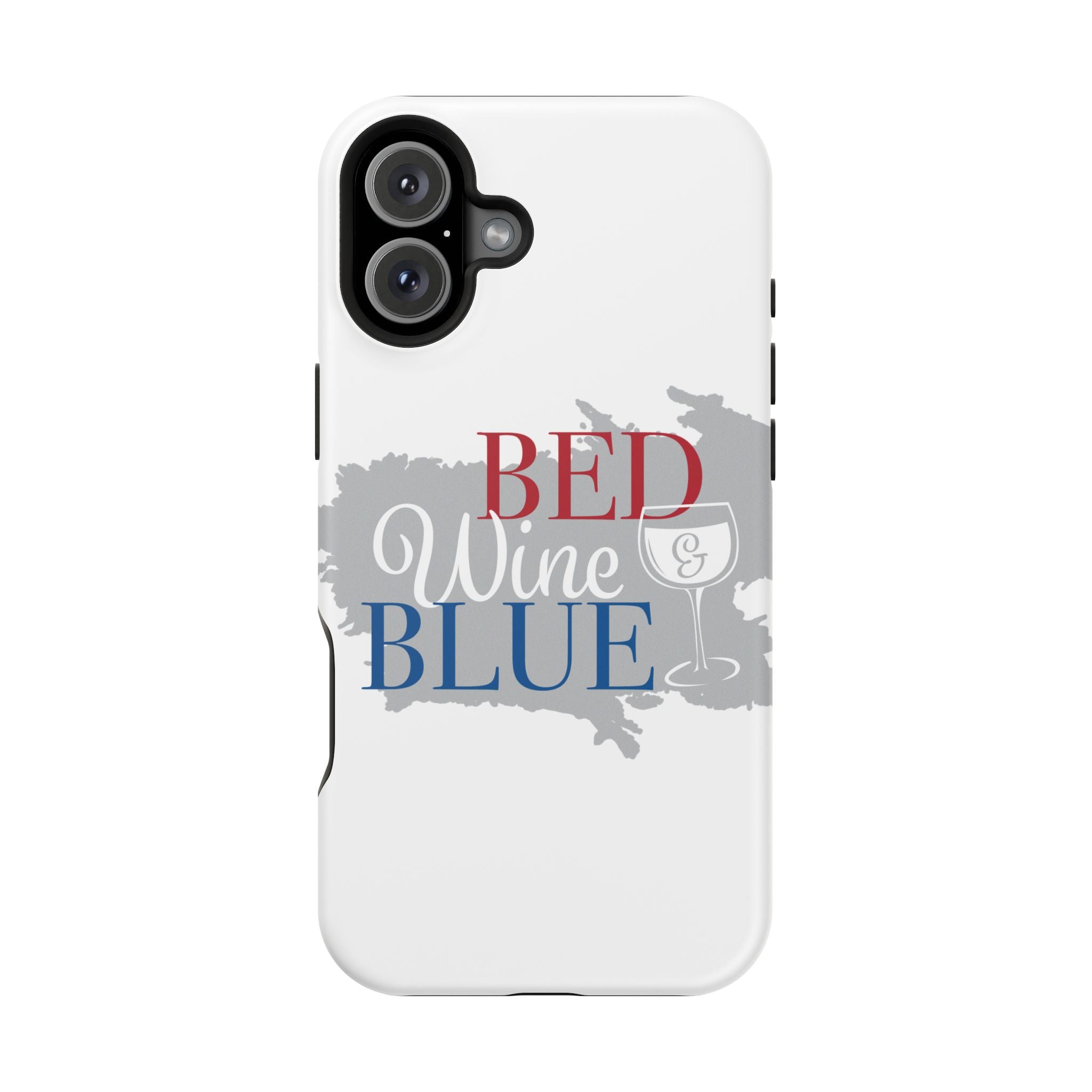 Wine & Blue Phone Case, Impact-Resistant Cellphone Cover, Gift for Wine Lovers, Fun Accessory for Celebrations, Stylish Protection