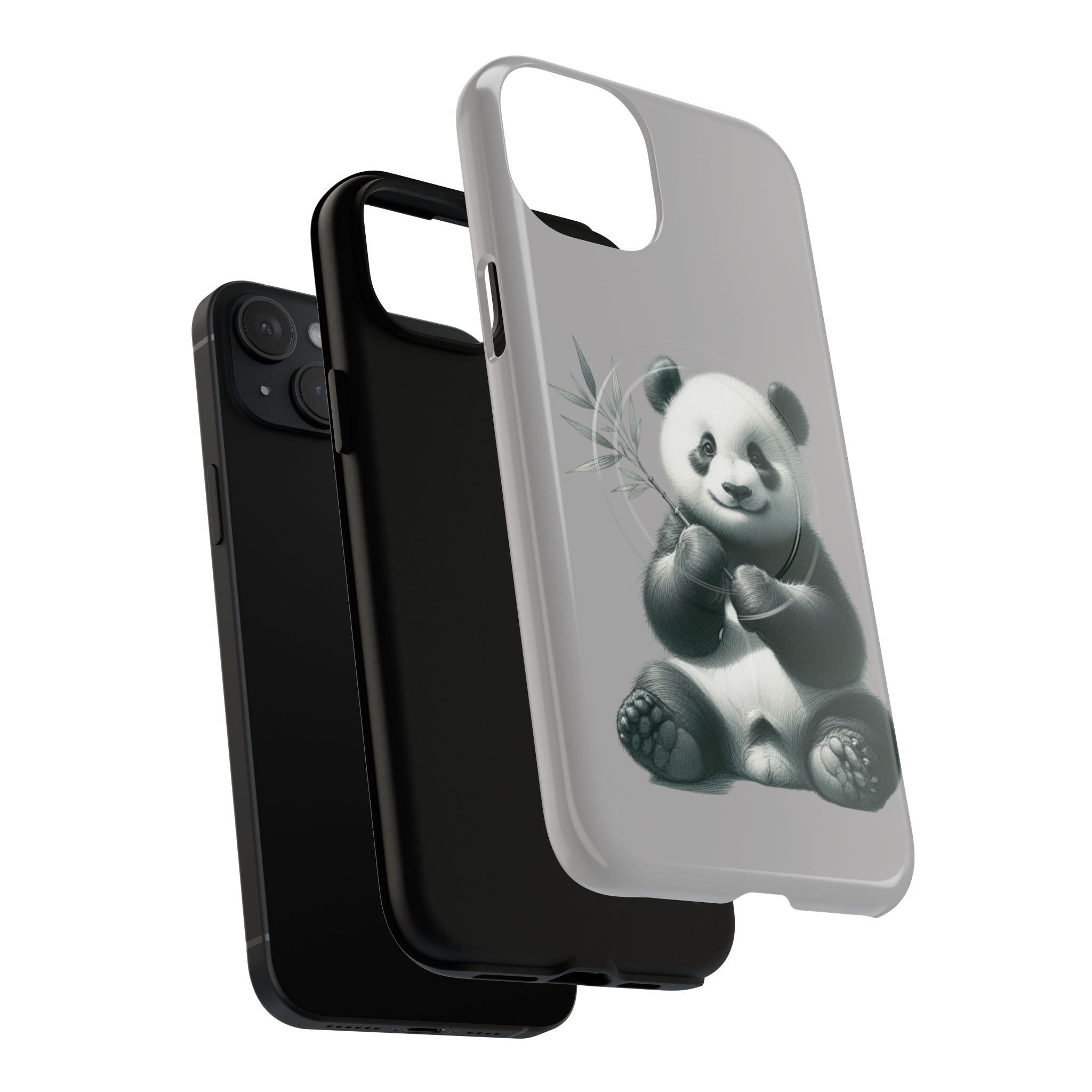 Cute Panda Magnetic Phone Case, Durable Phone Cover, Gift for Animal Lovers, Cute Phone Accessory, Stylish Protection Case