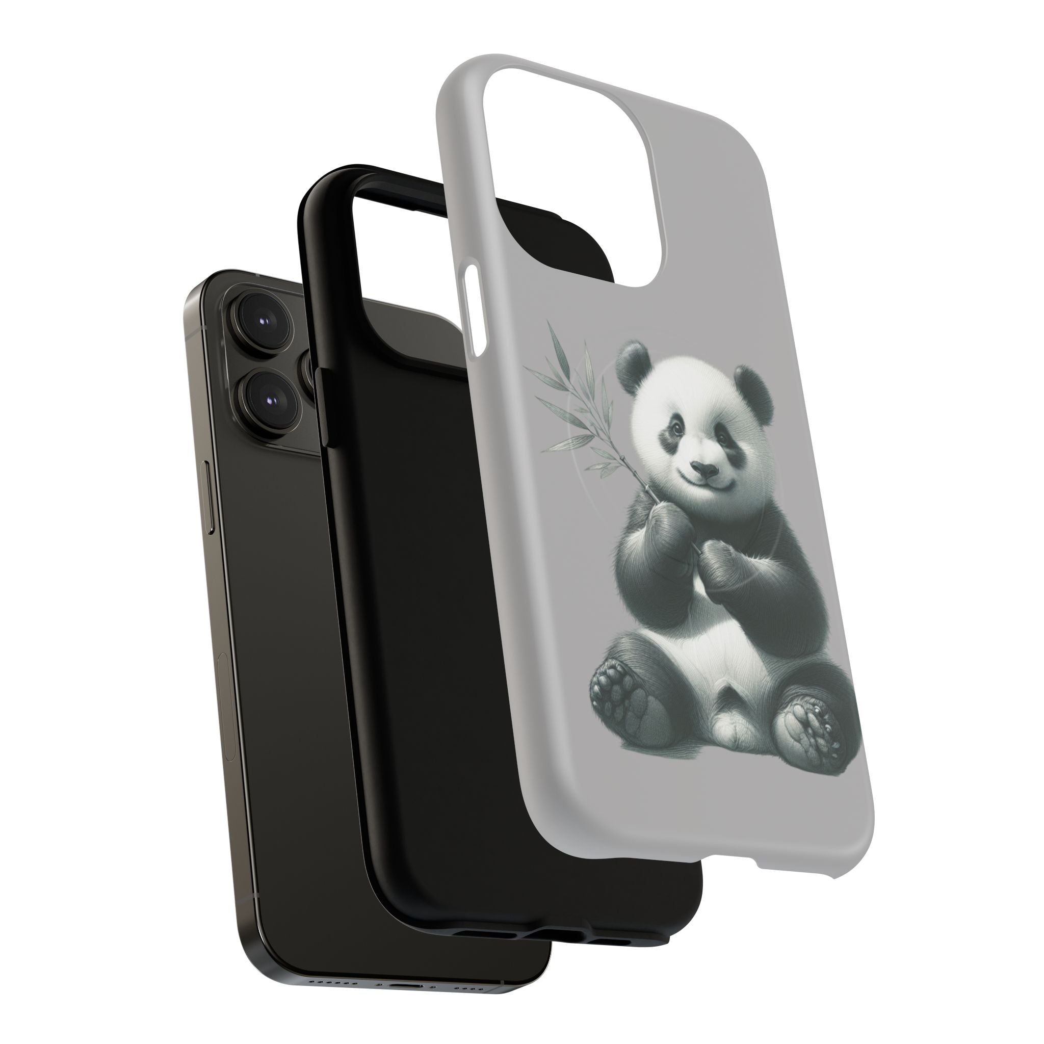 Cute Panda Magnetic Phone Case, Durable Phone Cover, Gift for Animal Lovers, Cute Phone Accessory, Stylish Protection Case