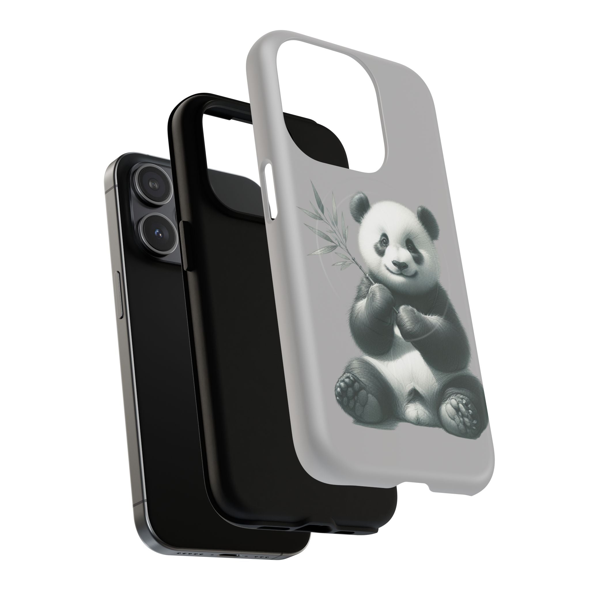 Cute Panda Magnetic Phone Case, Durable Phone Cover, Gift for Animal Lovers, Cute Phone Accessory, Stylish Protection Case