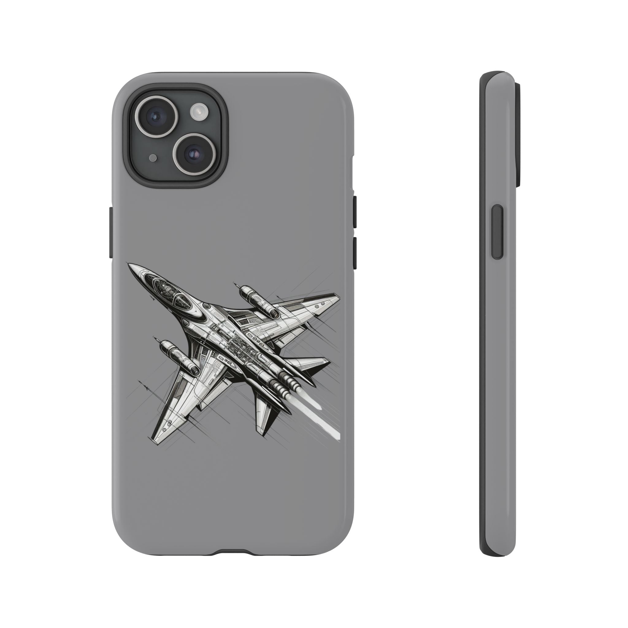 Tough Cases - Airplane Phone Case, Fighter Jet Design, Gift for Aviation Lovers, Durable Protection, Cool Tech Accessories