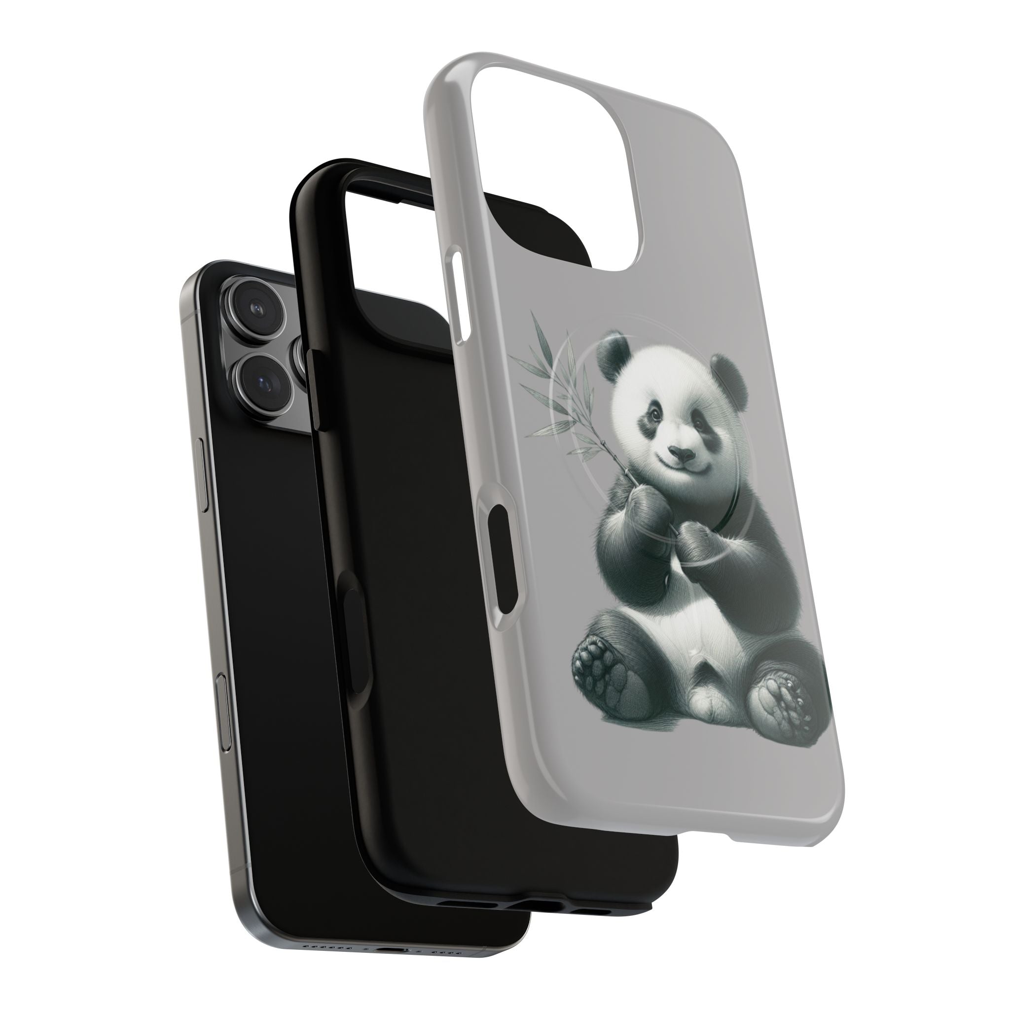 Cute Panda Magnetic Phone Case, Durable Phone Cover, Gift for Animal Lovers, Cute Phone Accessory, Stylish Protection Case