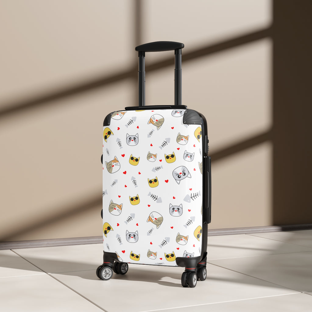 Whimsical Cat Suitcase - Cute Pet Travel Luggage, Travel Gear for Cat Lovers, Unique Baggage, Vacation Essentials, Gifts for Animal [...]