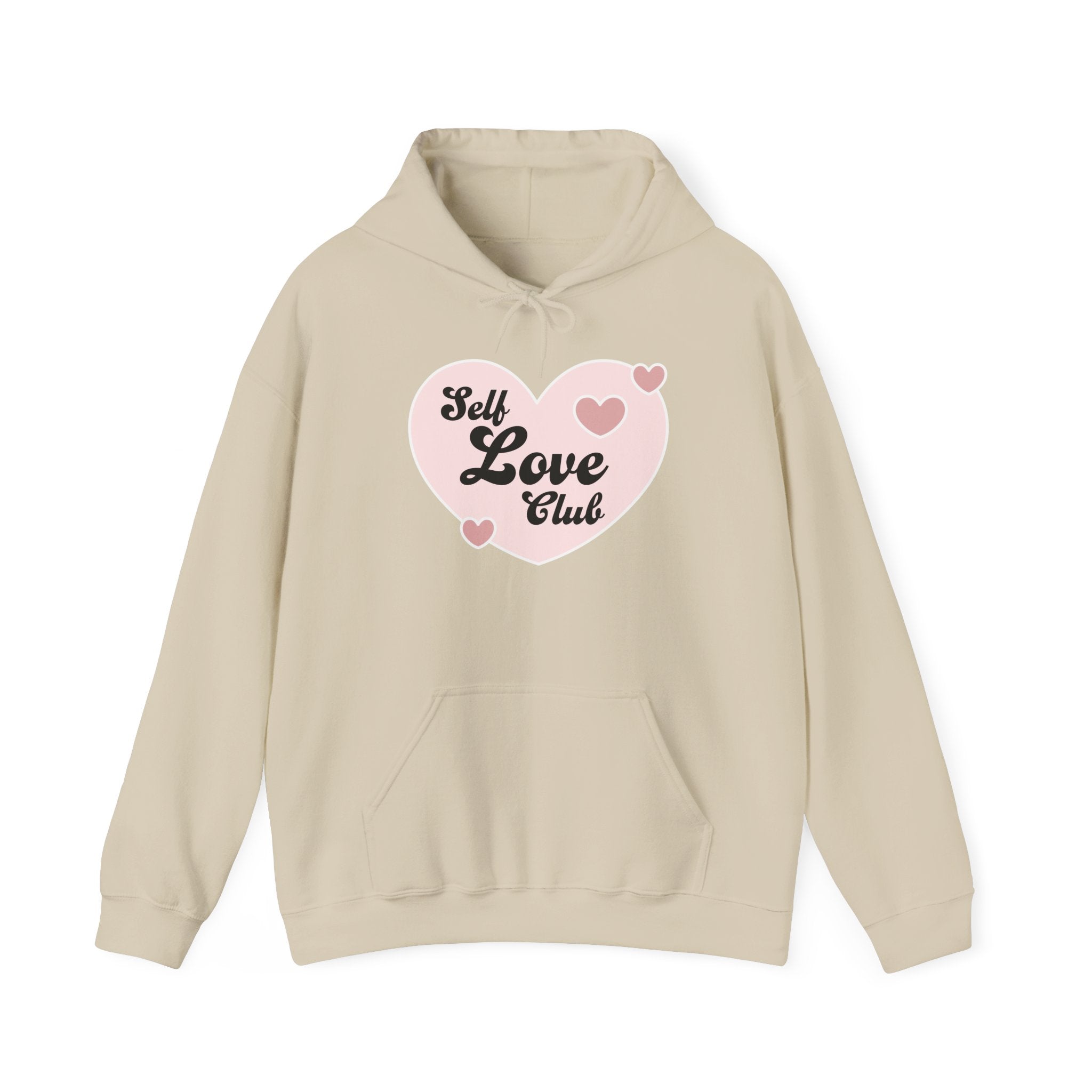 Self Love Club Hoodie, Unisex Sweatshirt, Cozy Hooded Sweatshirt, Perfect for Self-Care, Valentine's Day Gift, Comfort Wear